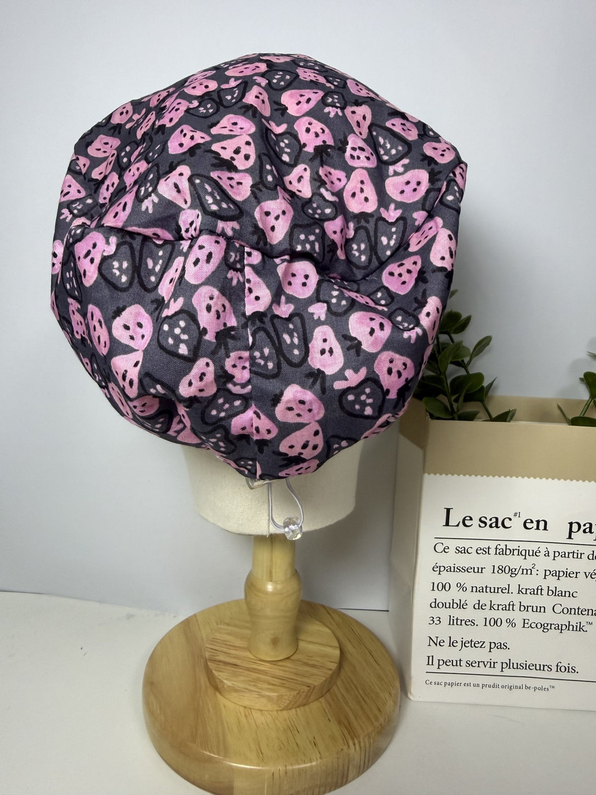 Cotton Surgical Cap Strawberry Print