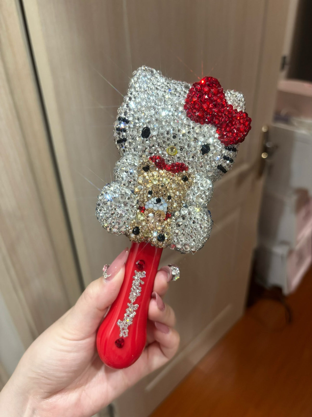Rhinestone My Melody Air Cushion Hairbrush