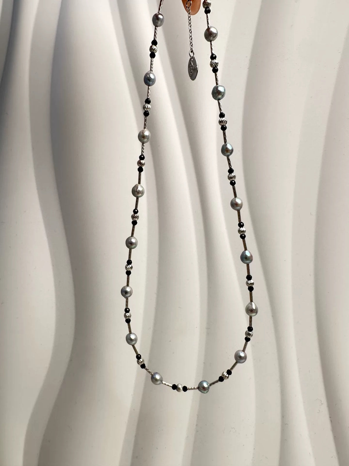 Juego de cadenas con diseño de perlas tahitianas