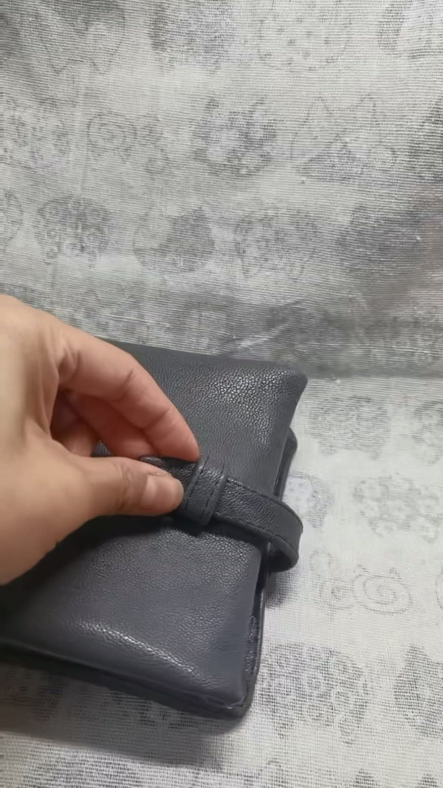 Handmade Goatskin A7 Ring Binder Journal Cover