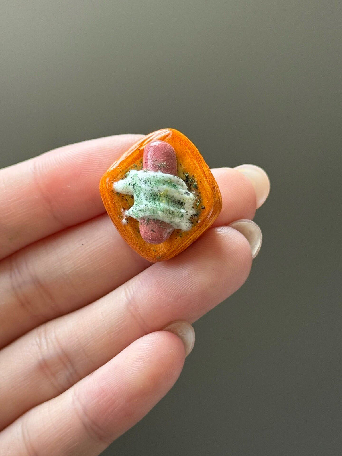 Miniature Clay Sausage Bread 2cm