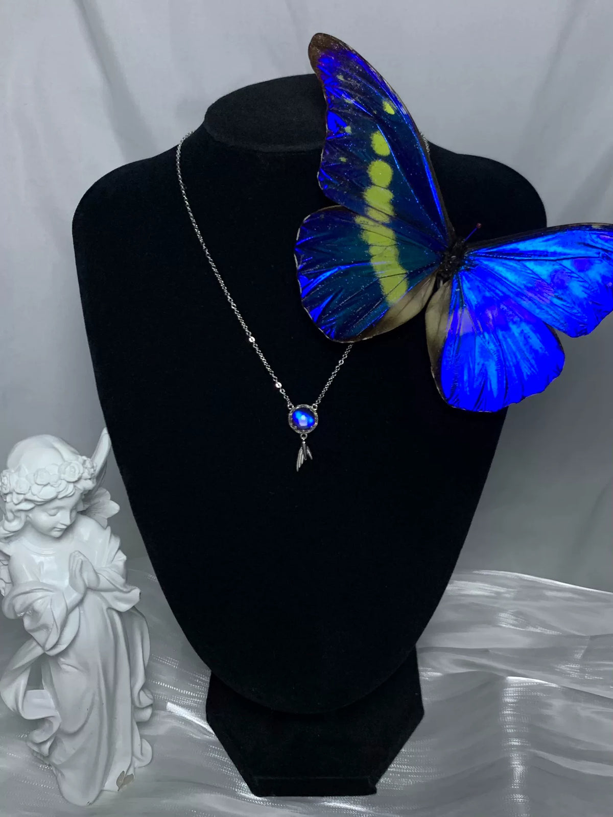 Collana Farfalla Morpho in Argento S925