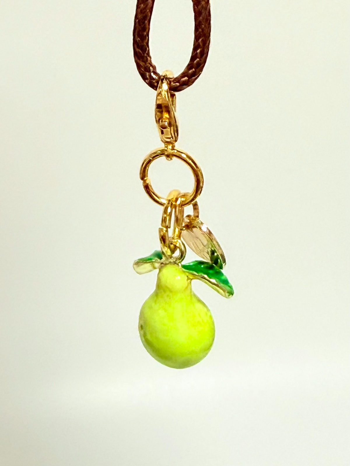 Pear Print Zippered Pouch Cotton Linen