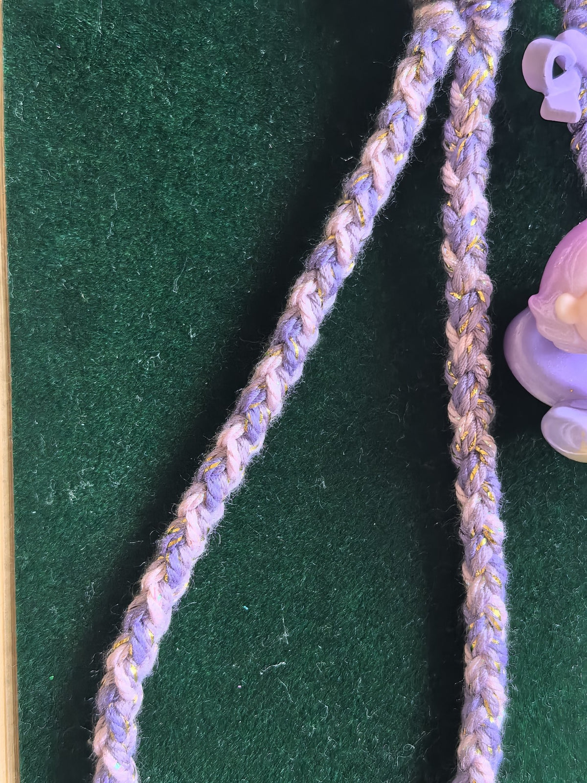 Purple Shell Character Braided Phone Strap
