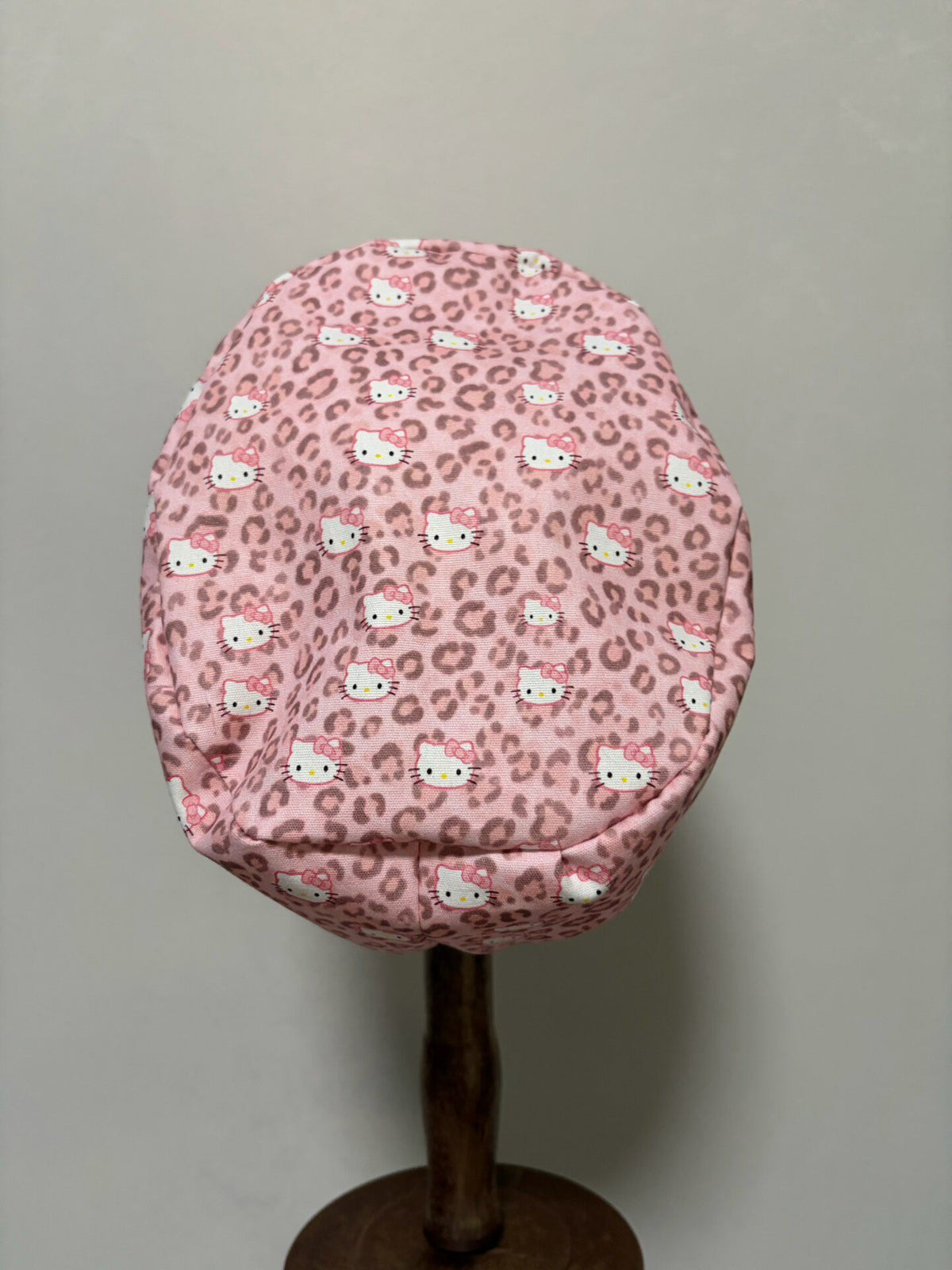 Pink Kitty Cotton Canvas Surgical Cap