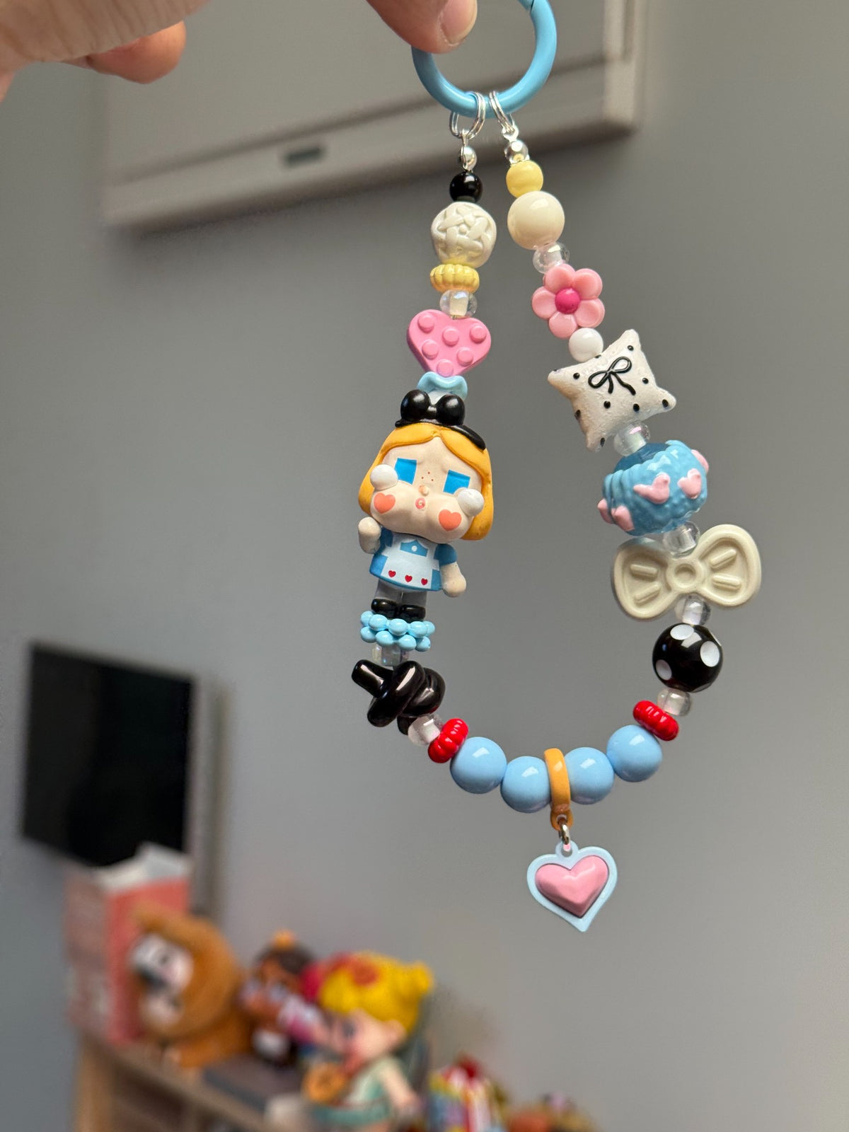 Crying Alice Beaded Phone Strap Charm