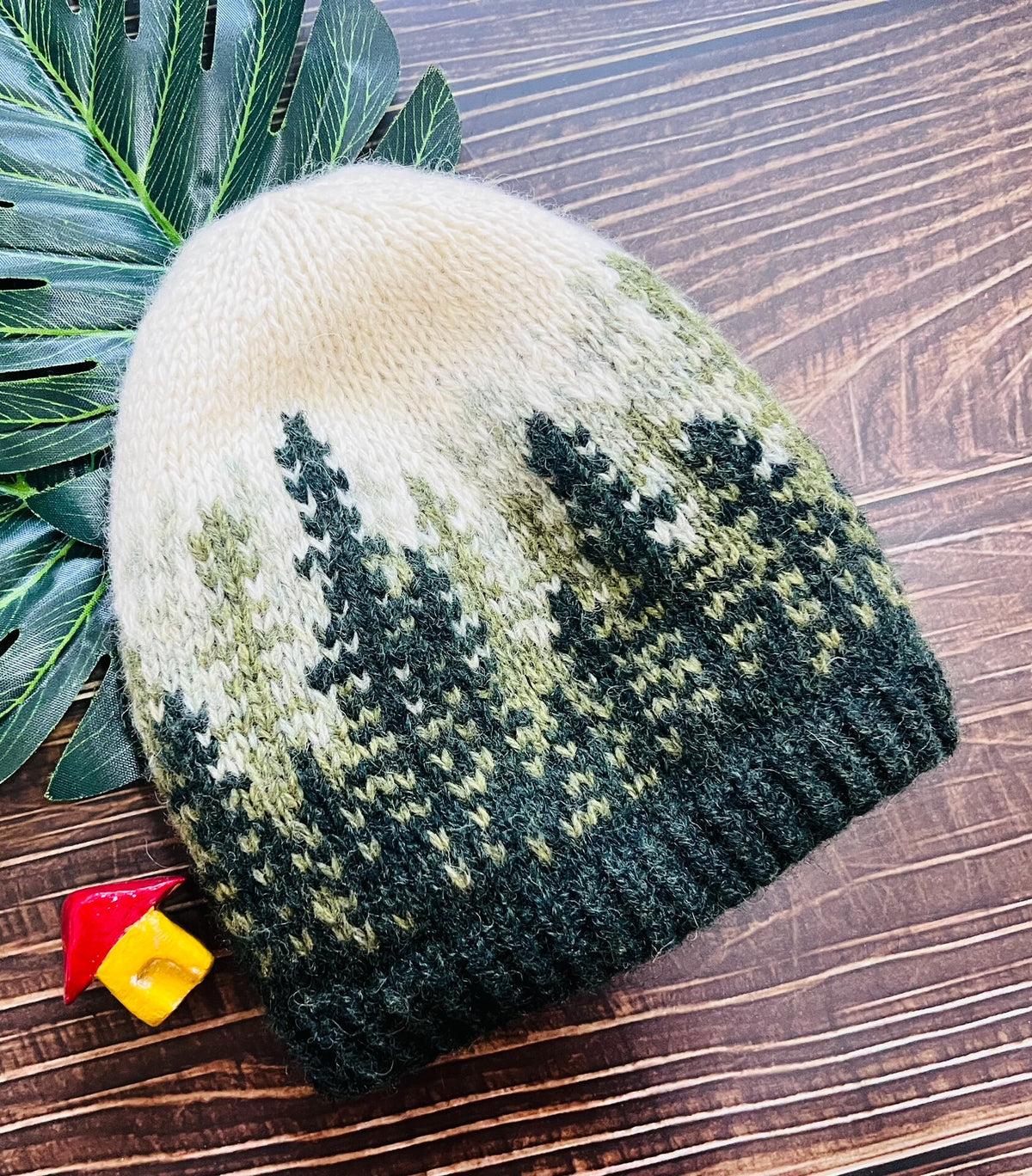 Shetland Wool Fair Isle Beanie Hat