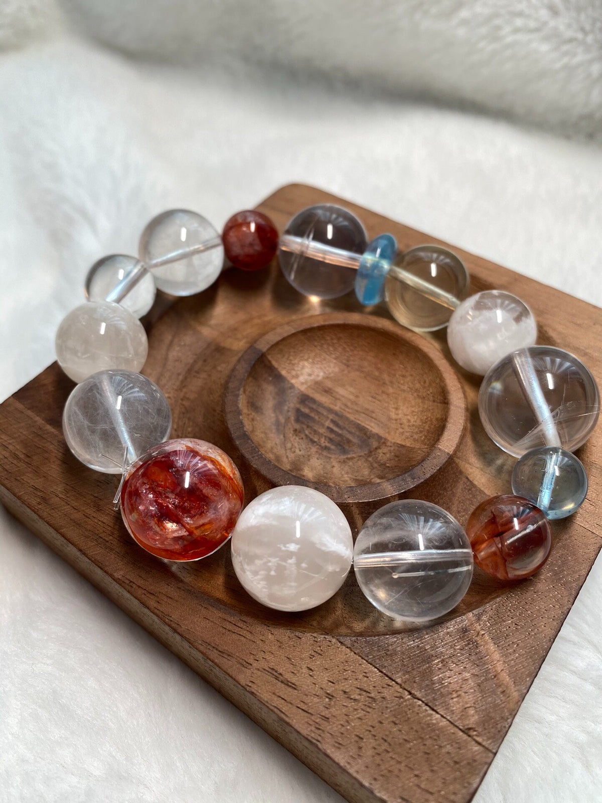 Multi-Gemstone Crystal Bracelet Natural Beads