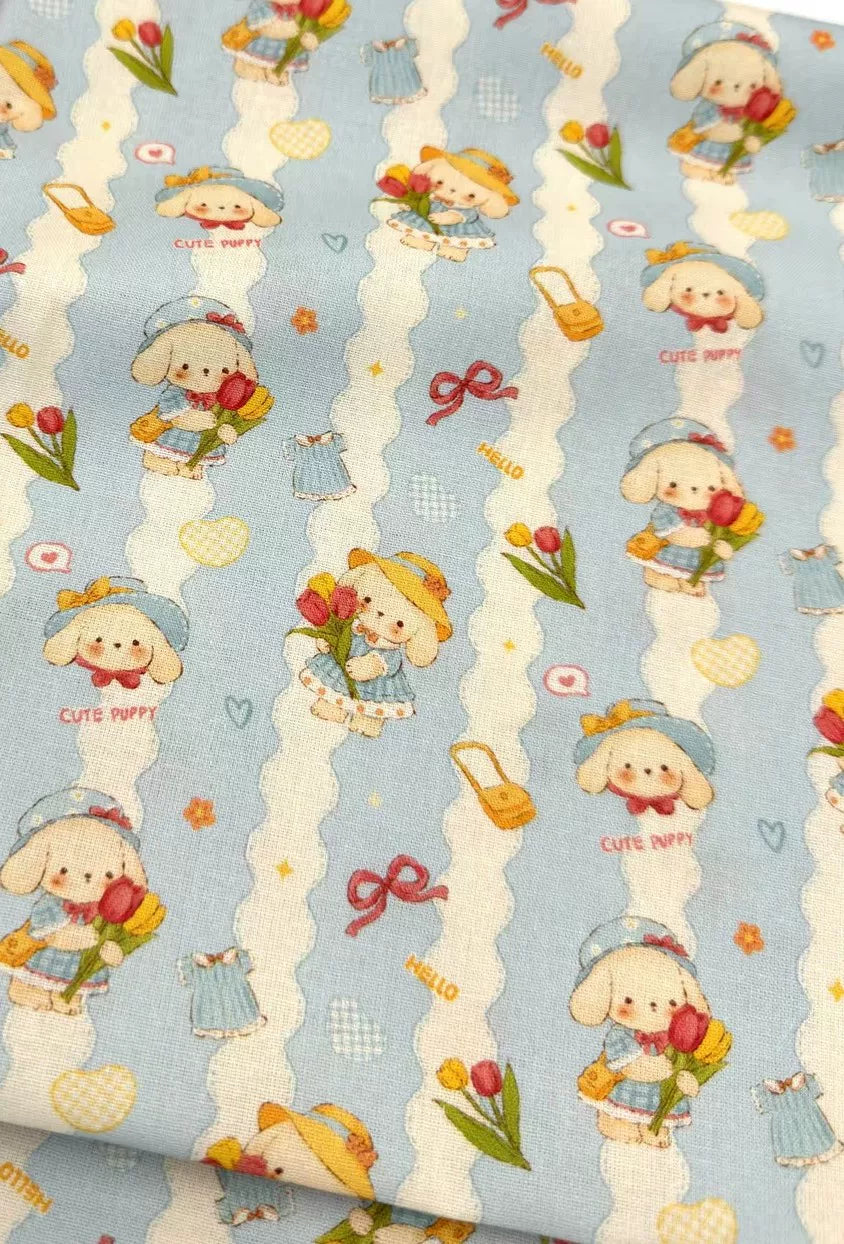 Cotton Double Layer Cartoon Puppy Surgical Cap