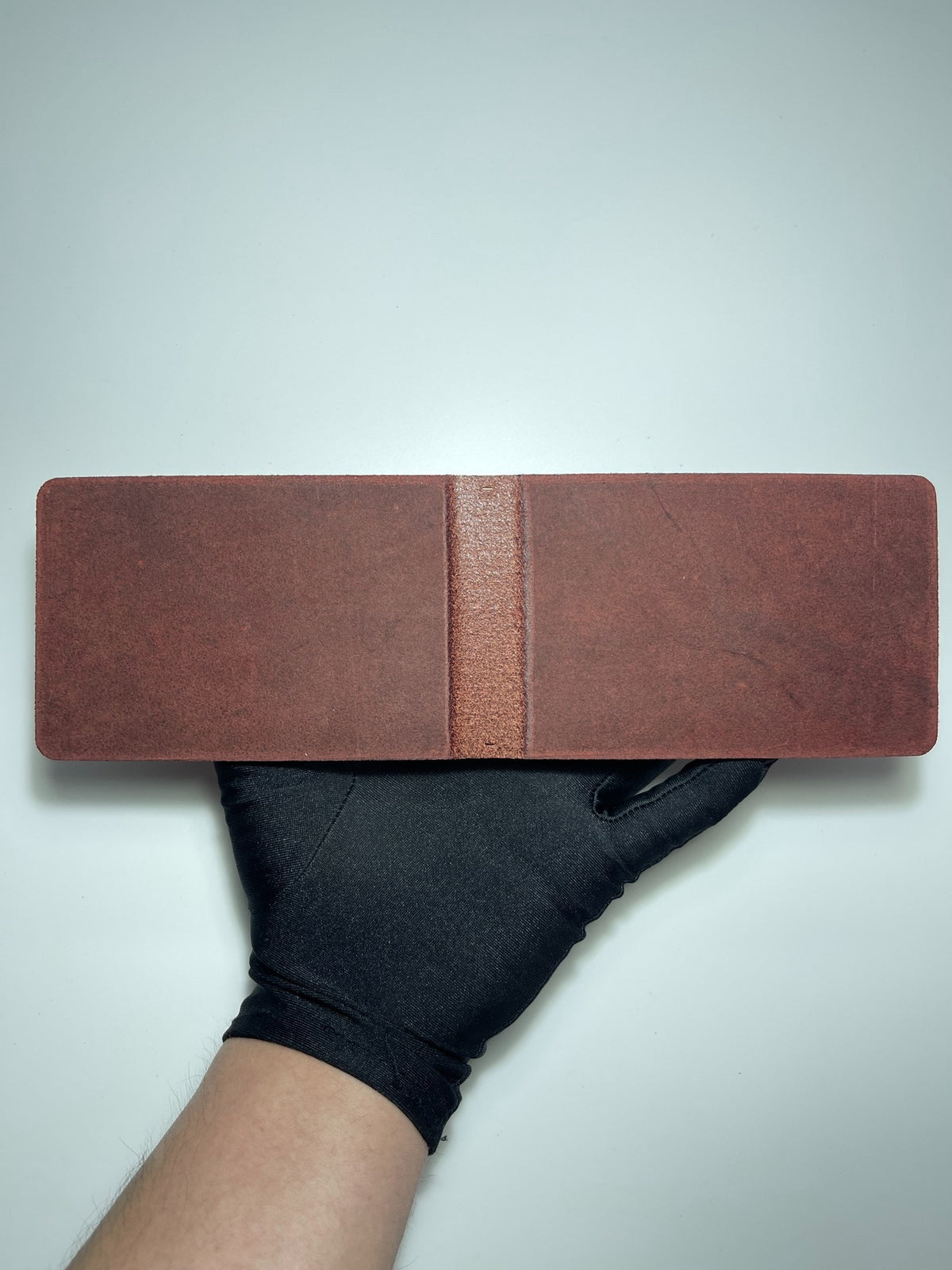 Wine Red Leather Three-Hole Plotter Cover