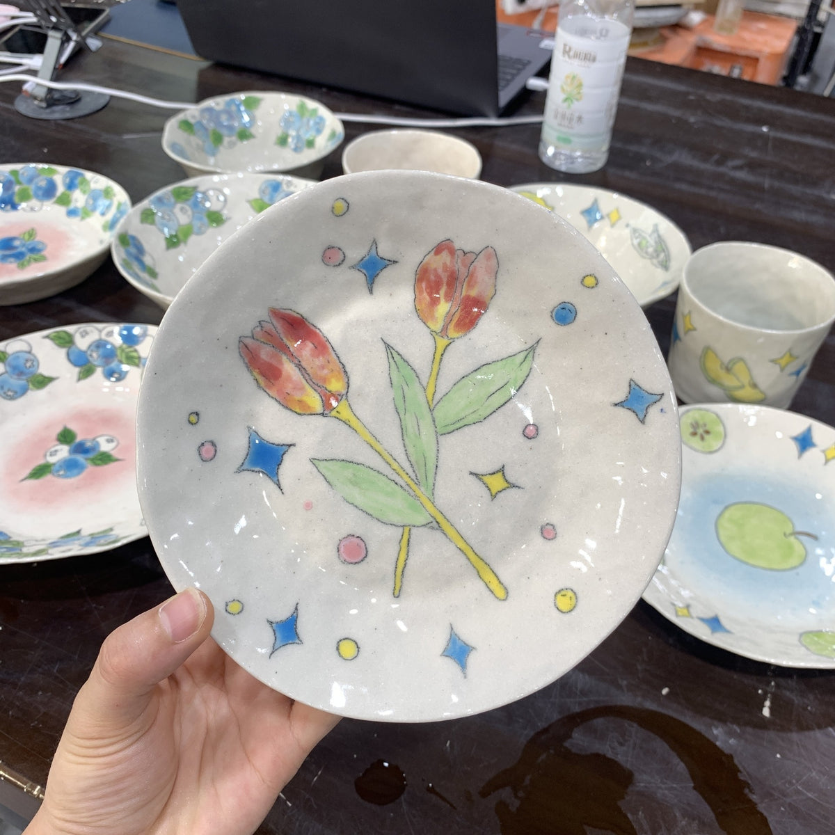 Handmade Ceramic Tulip Small Plate
