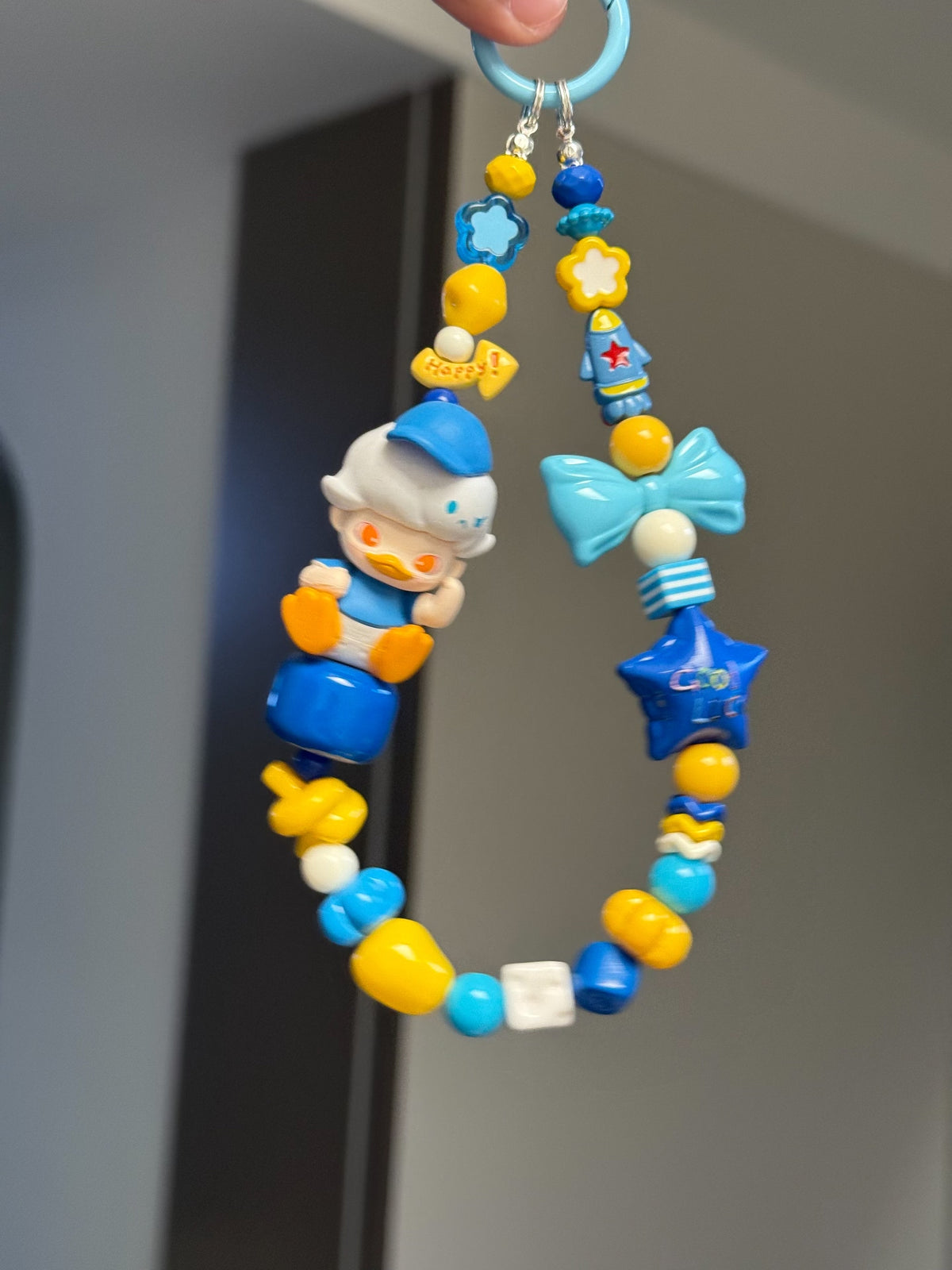 DIMOO Donald Duck Perlenanhänger für Handy & Schlüssel