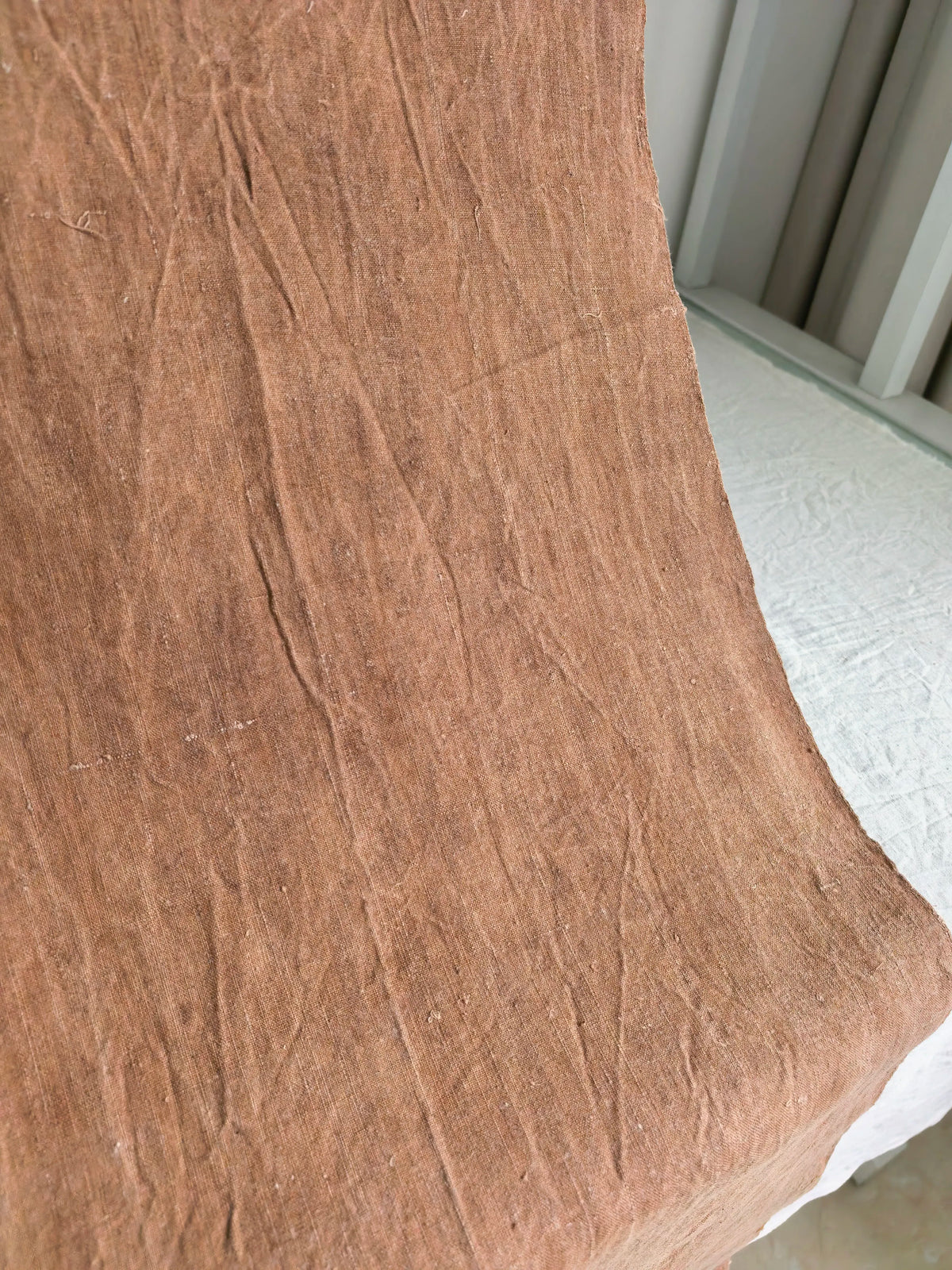 Tessuto di cotone tessuto a mano tinto con tè Pu'er 40cm
