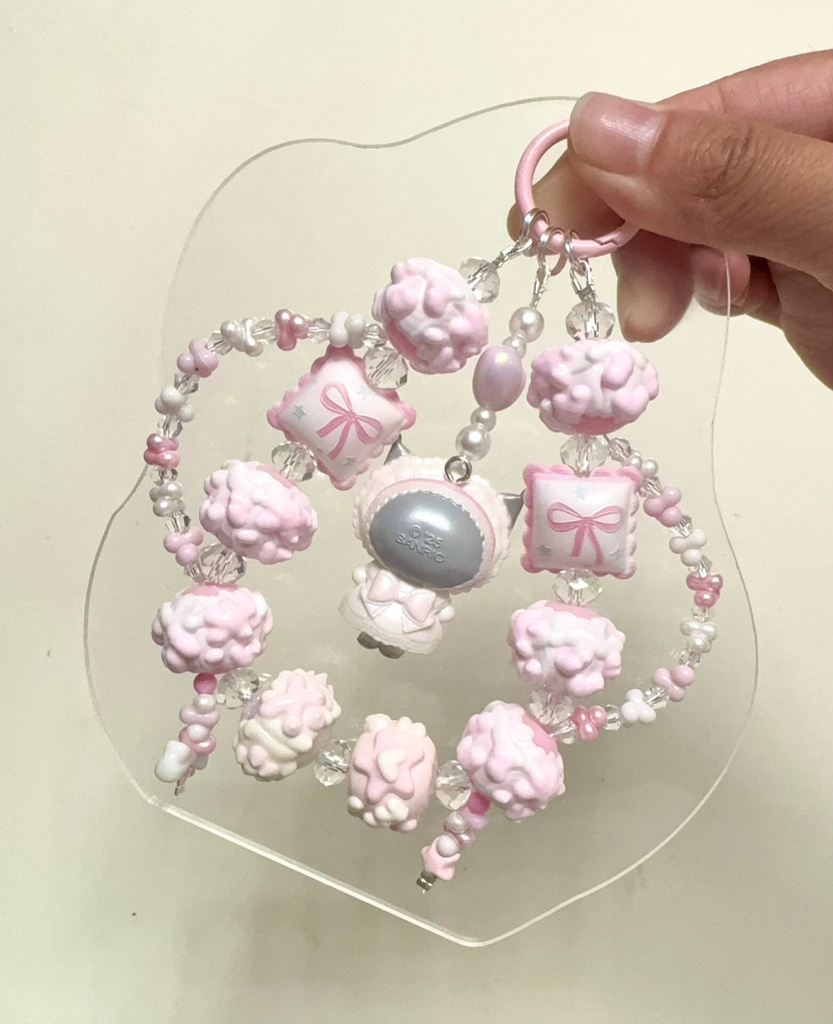 Kuromi Bridal Beaded Phone Strap Charm