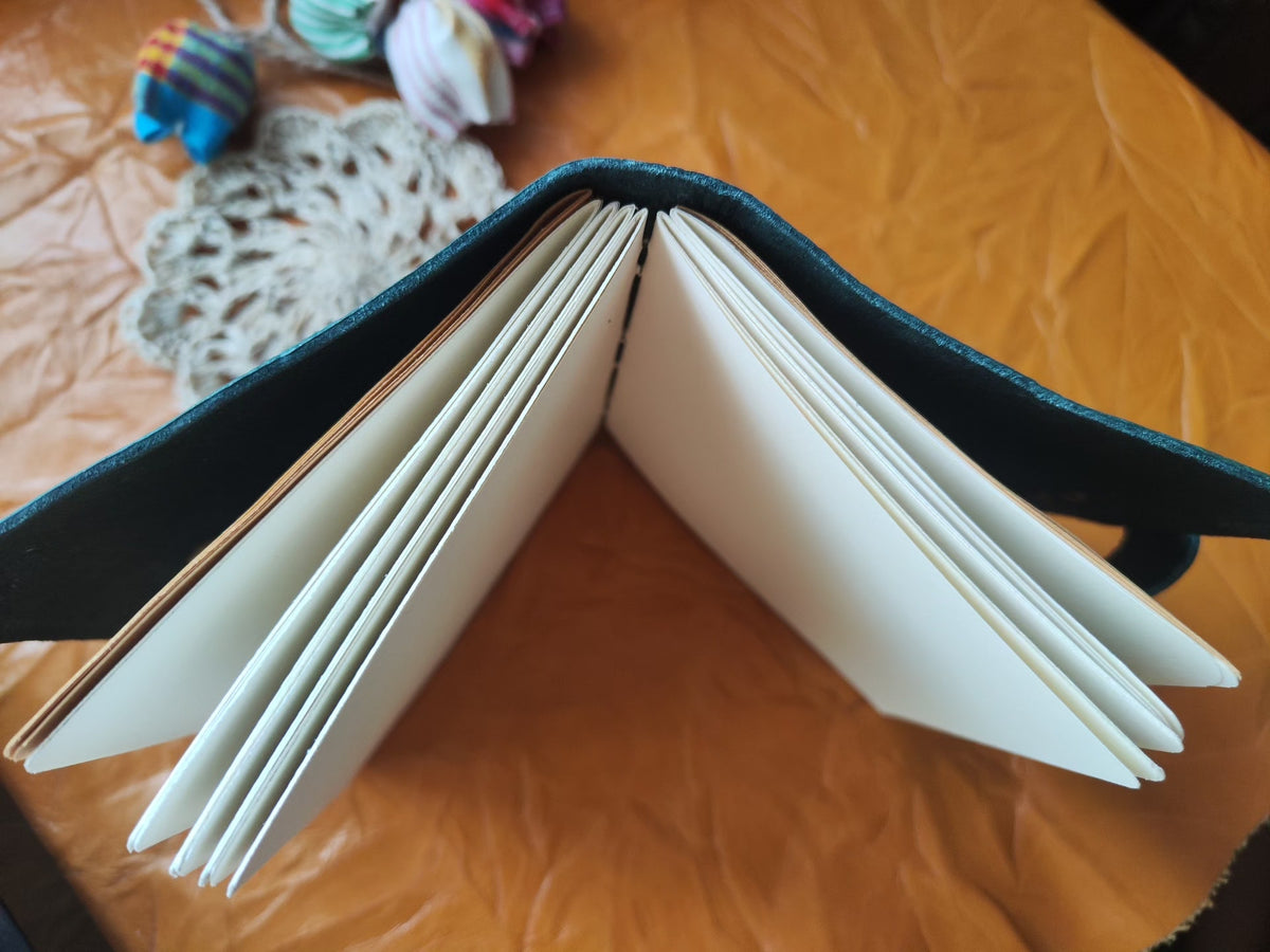 Teal Pebbled Leather Journal