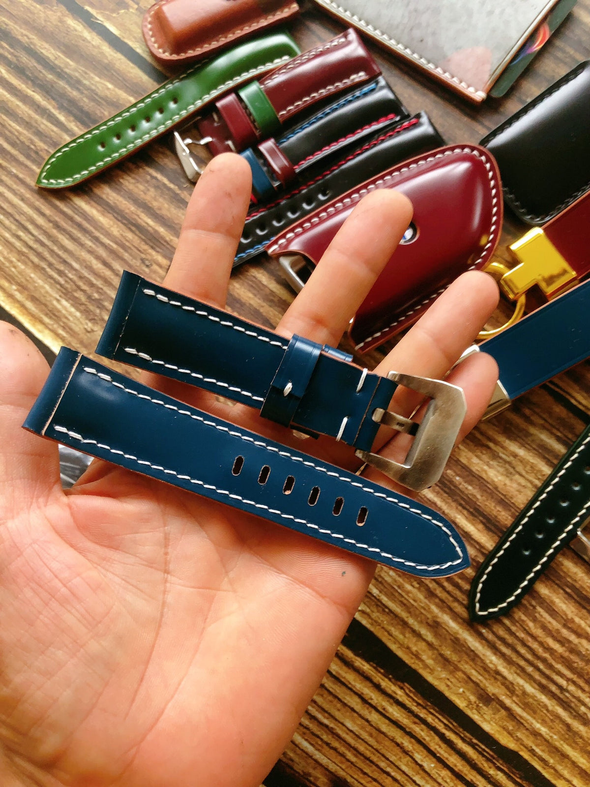 Japanese Shell Cordovan Double-Sided Watch Strap