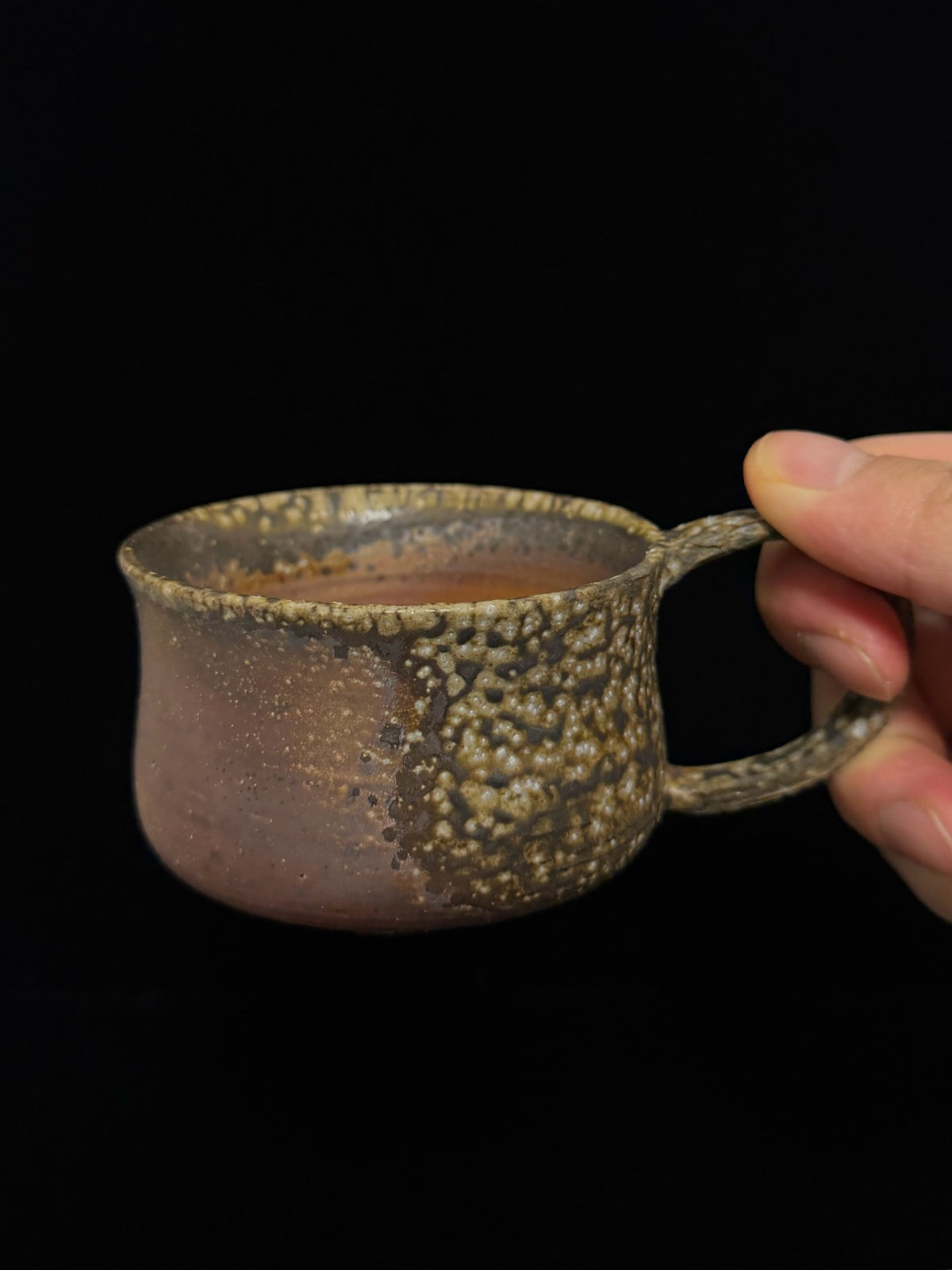 Wood-Fired Coffee Cup 160ml Ash Glaze