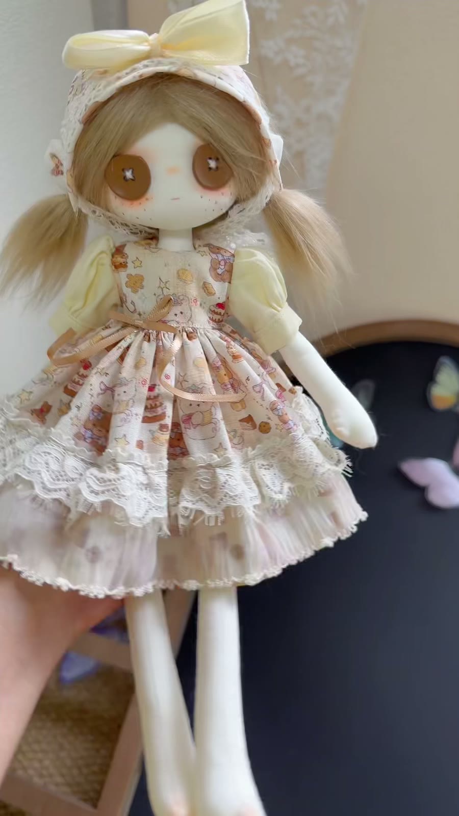 ハンドメイド布製アートドール 30cm