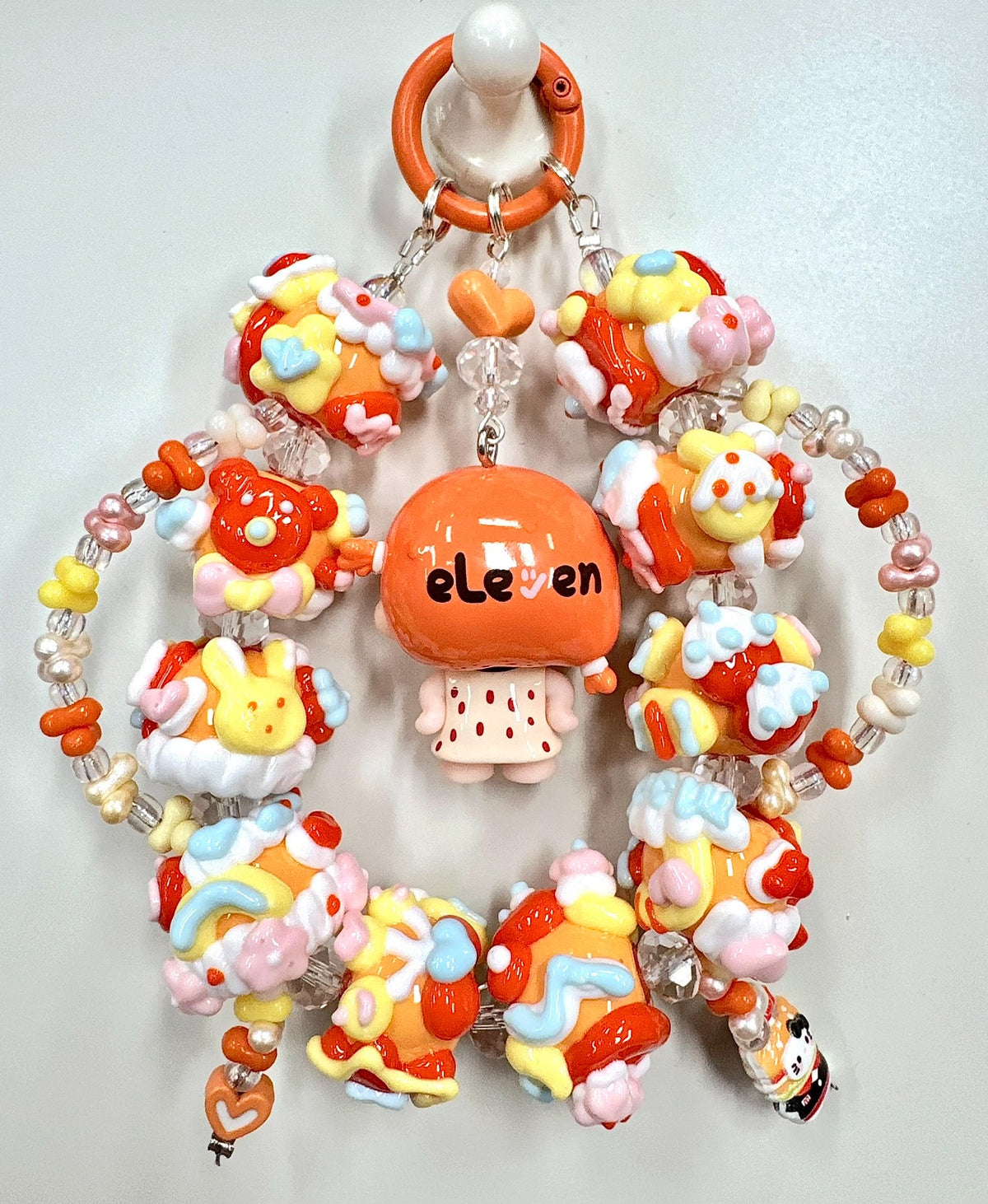 Eleven Autumn Berry Beaded Phone Charm