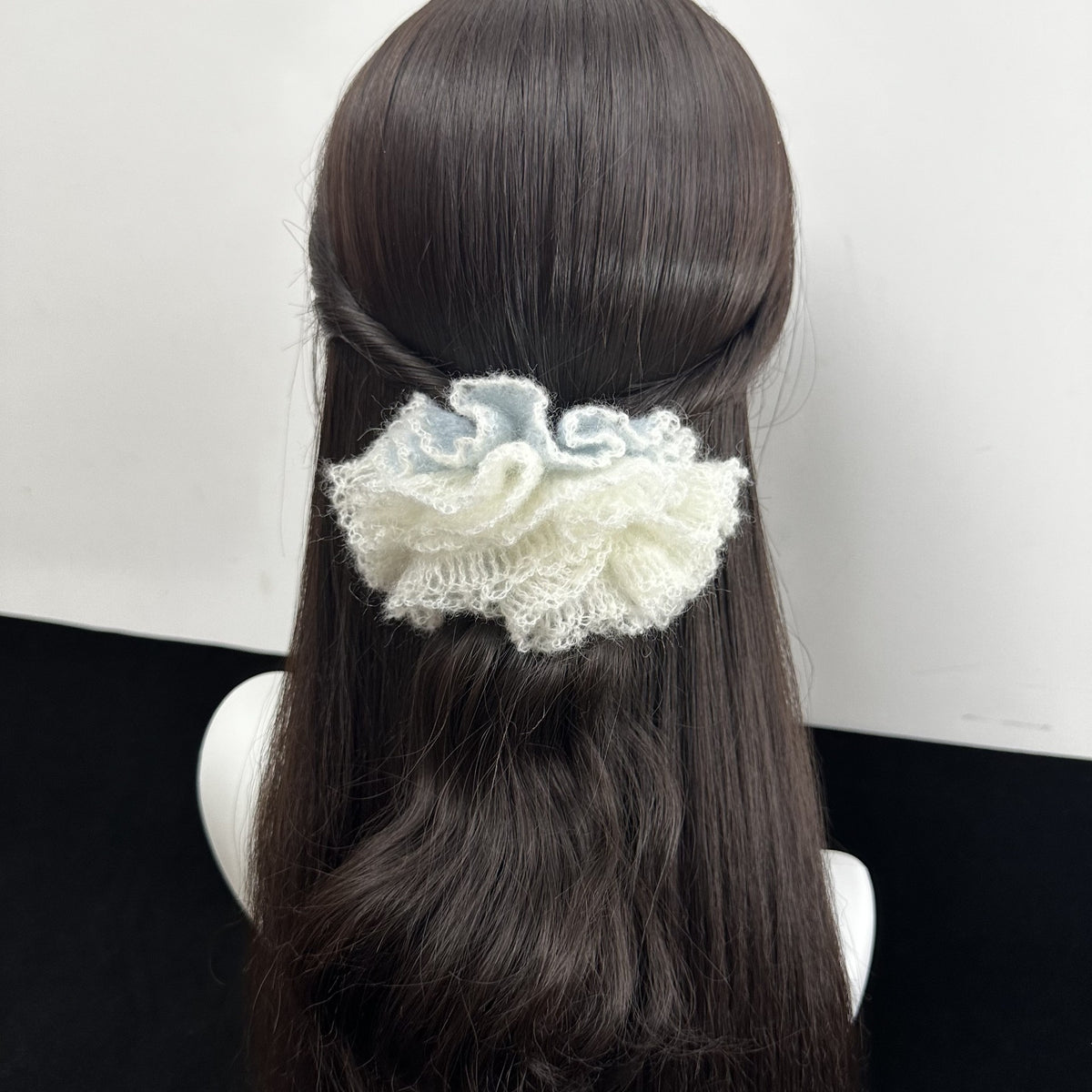 Handmade Crochet Ruffle Hair Scrunchie