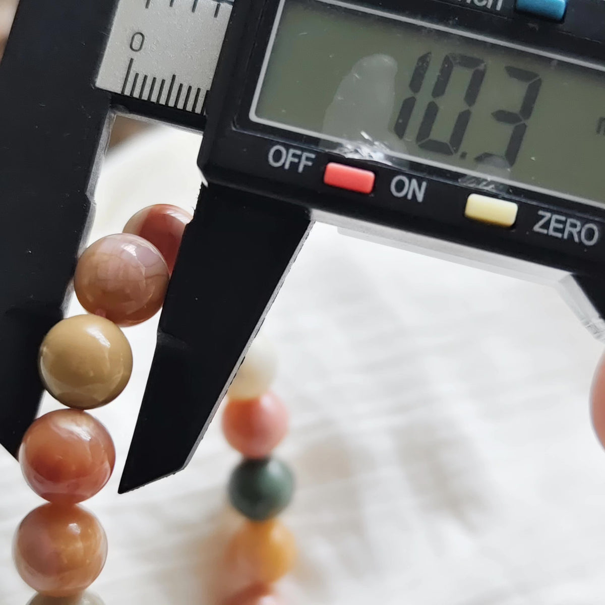Natural Alashan Agate 10mm Bead Bracelet