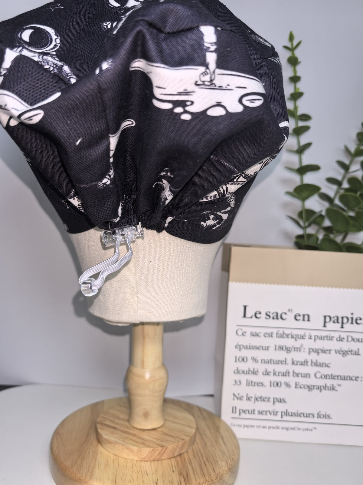Unisex Space Print Cotton Scrub Cap