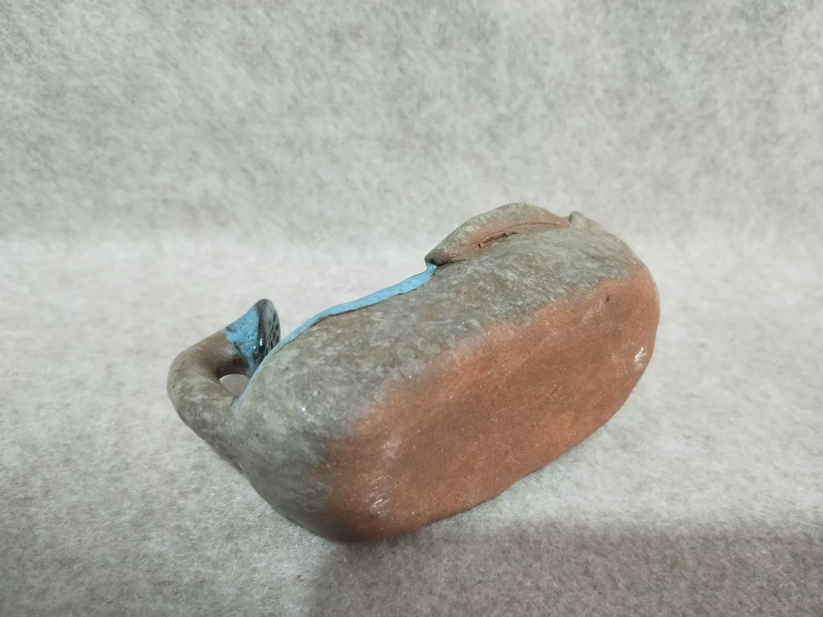 Handmade Ceramic Figurine Man in Bathtub