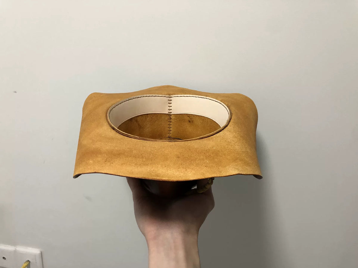 Handmade Leather Cowboy Hat Gradient Brown
