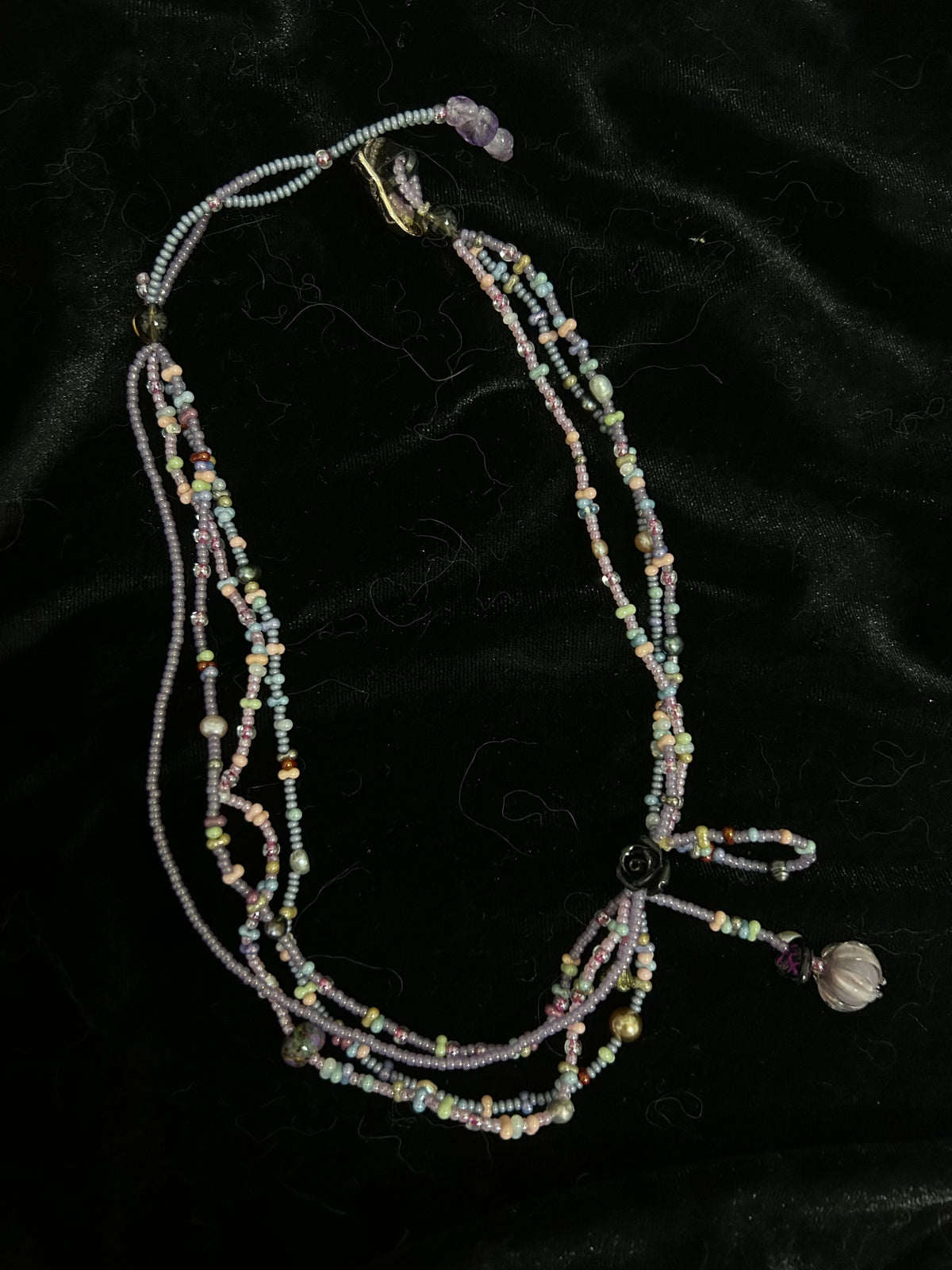 Handmade Vintage Beaded Necklace Set