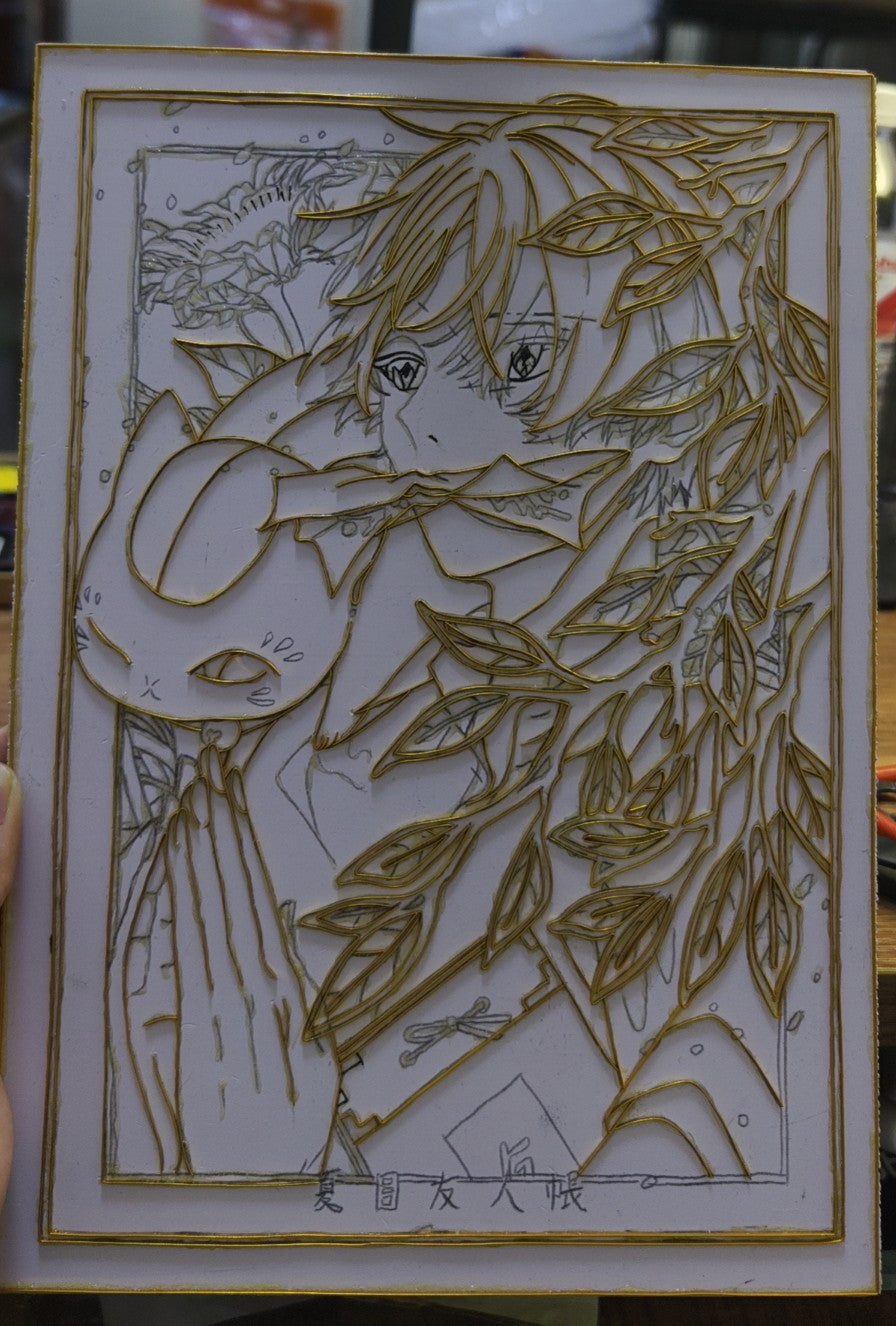 Cloisonne Enamel Artwork A4 Anime Character