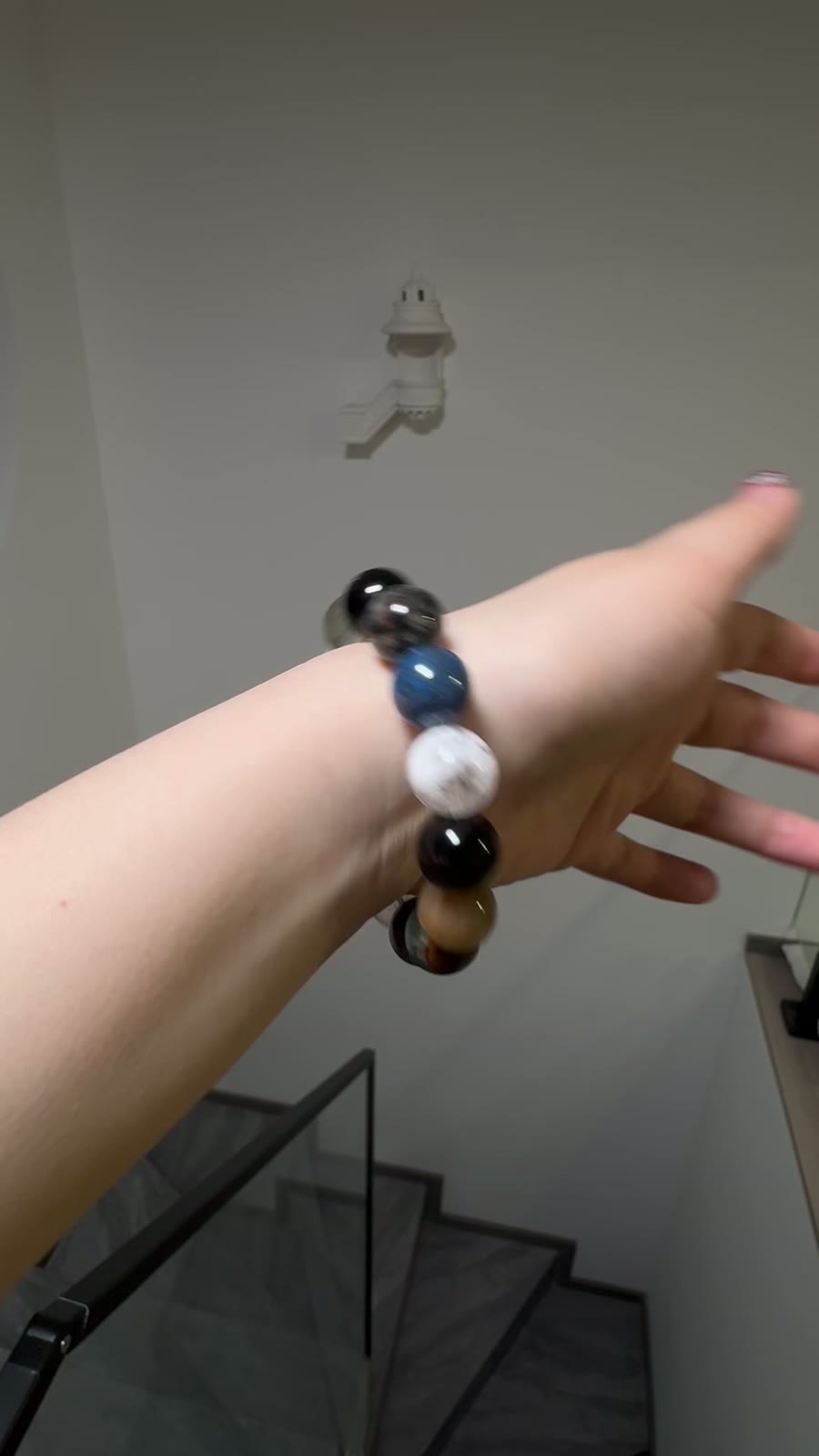 Multi Gemstone Crystal Bracelet 12mm Beads