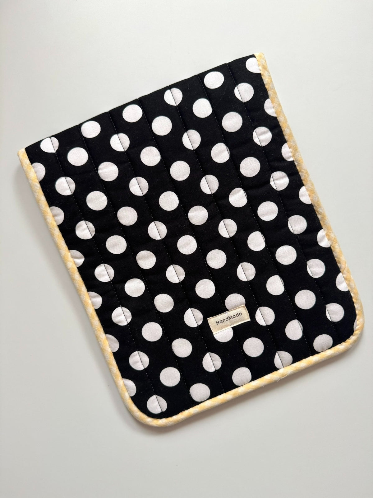 Handmade Quilted Polka Dot Tablet Sleeve