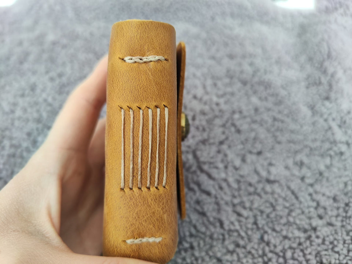 Vintage Leather Journal with Exposed Binding