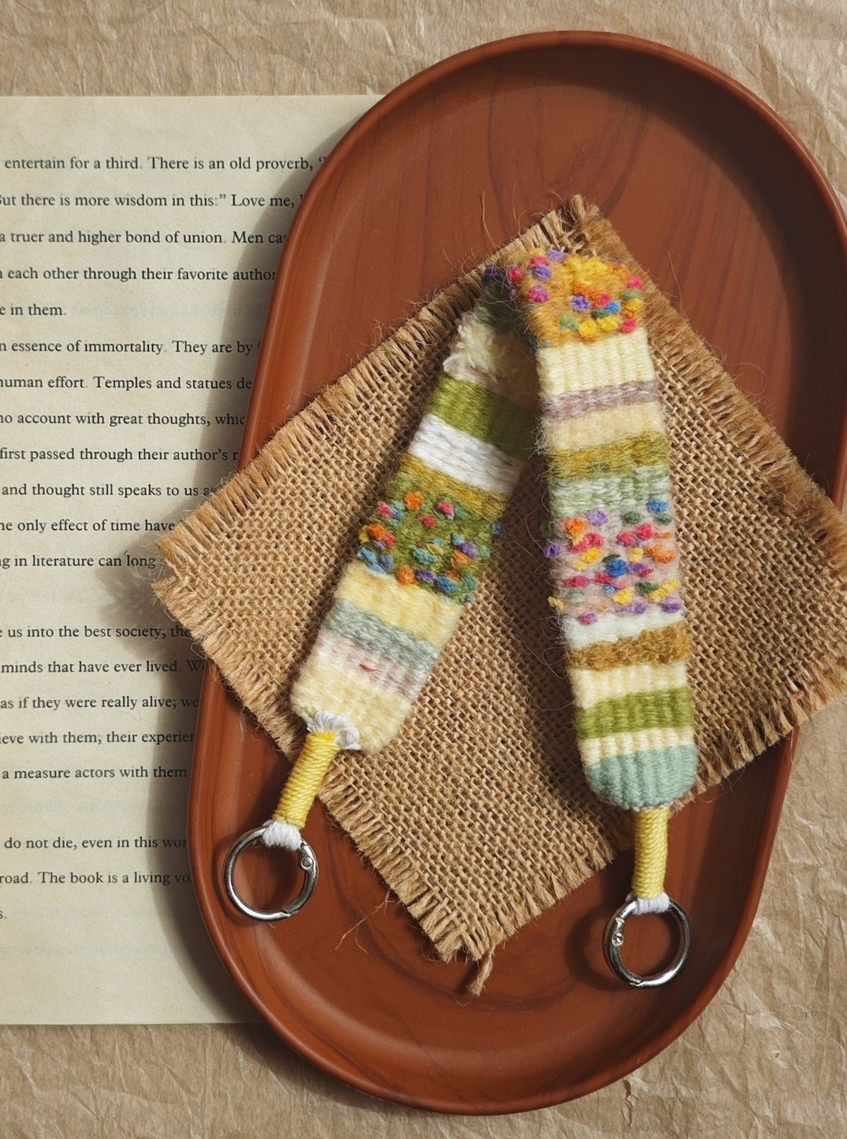 Handwoven Cotton Wool Phone Strap