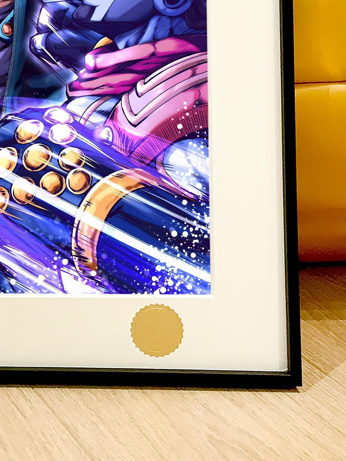 Framed JoJo Art Print Jotaro vs Dio