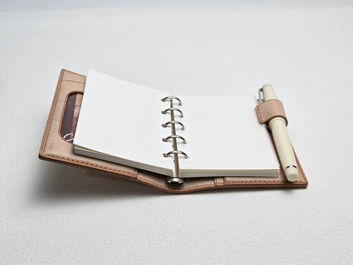 M5 Vouwklap Leren Planner Hoes 74mm
