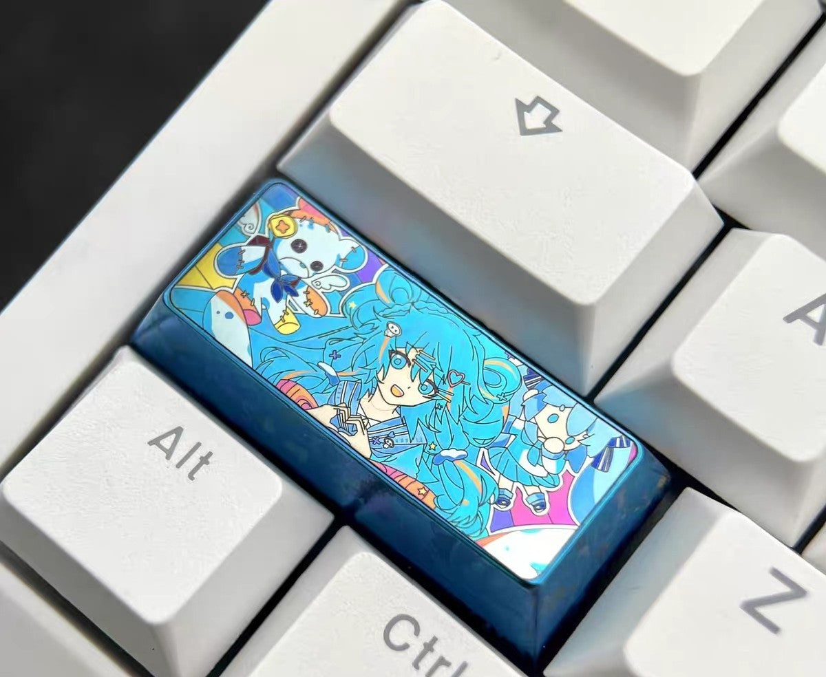 Hatsune Miku 2.25u Titanium Keycap
