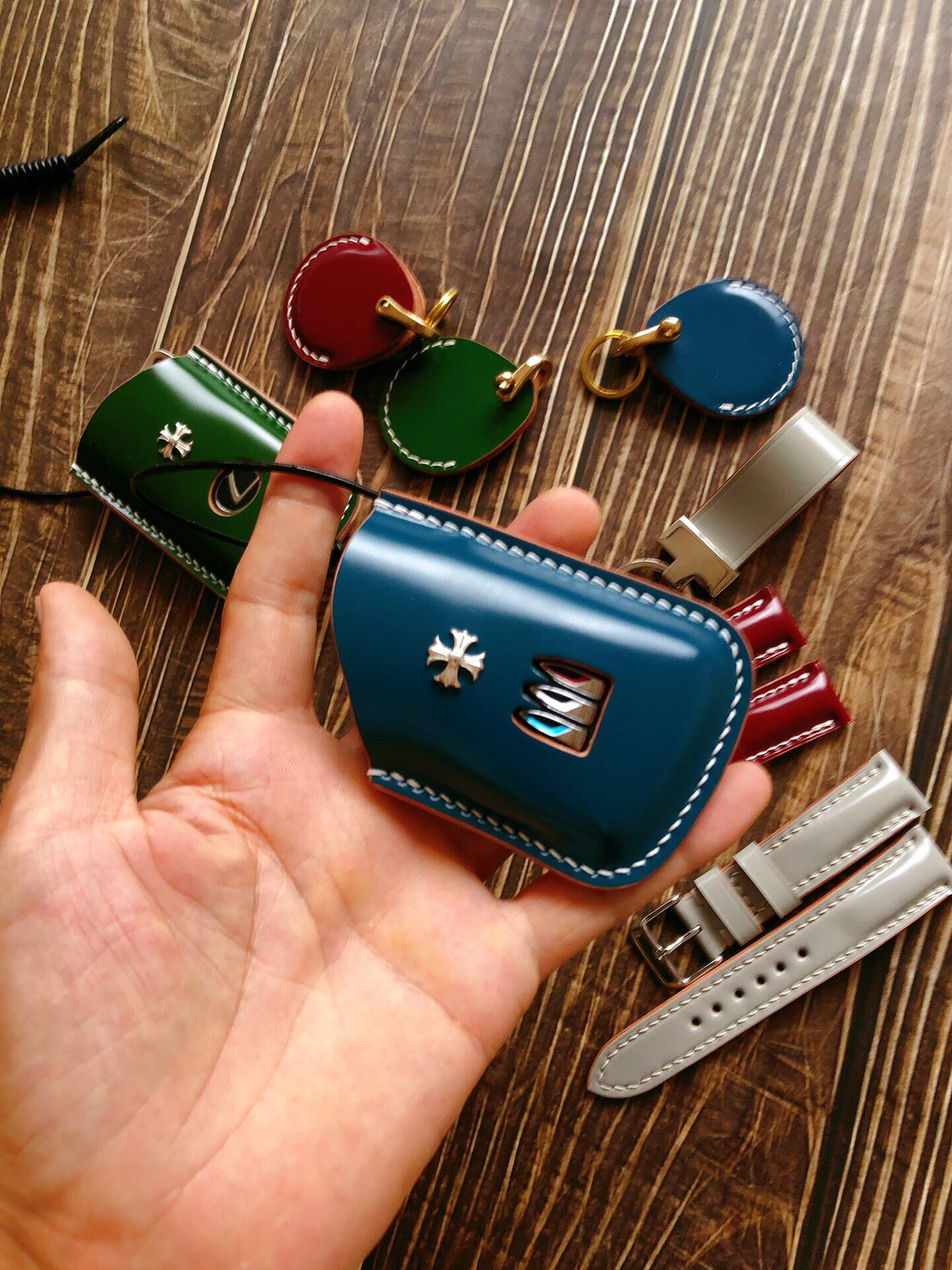Buick Leather Key Case Shell Cordovan