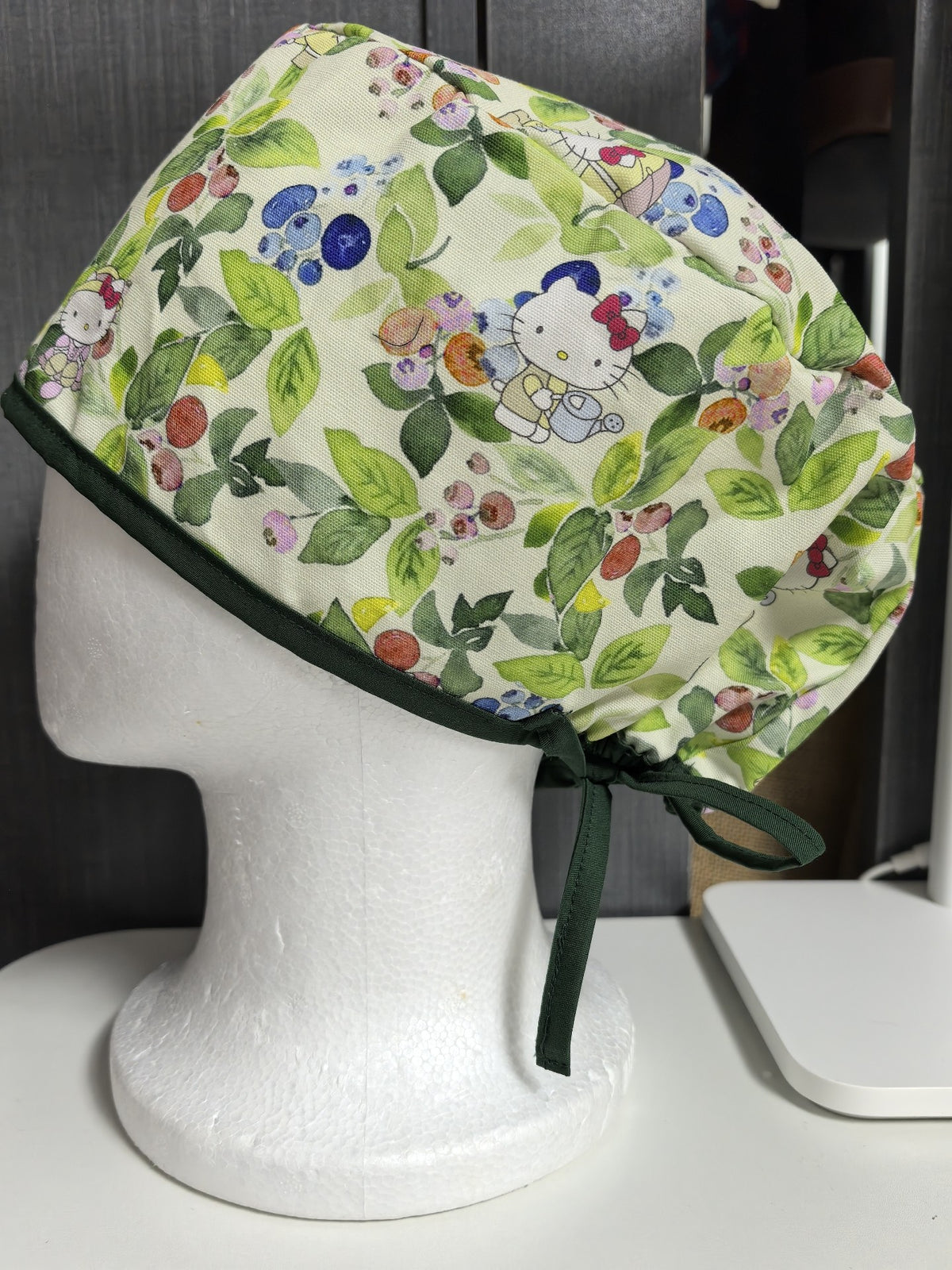 Hello Kitty Cotton Scrub Cap Floral Print