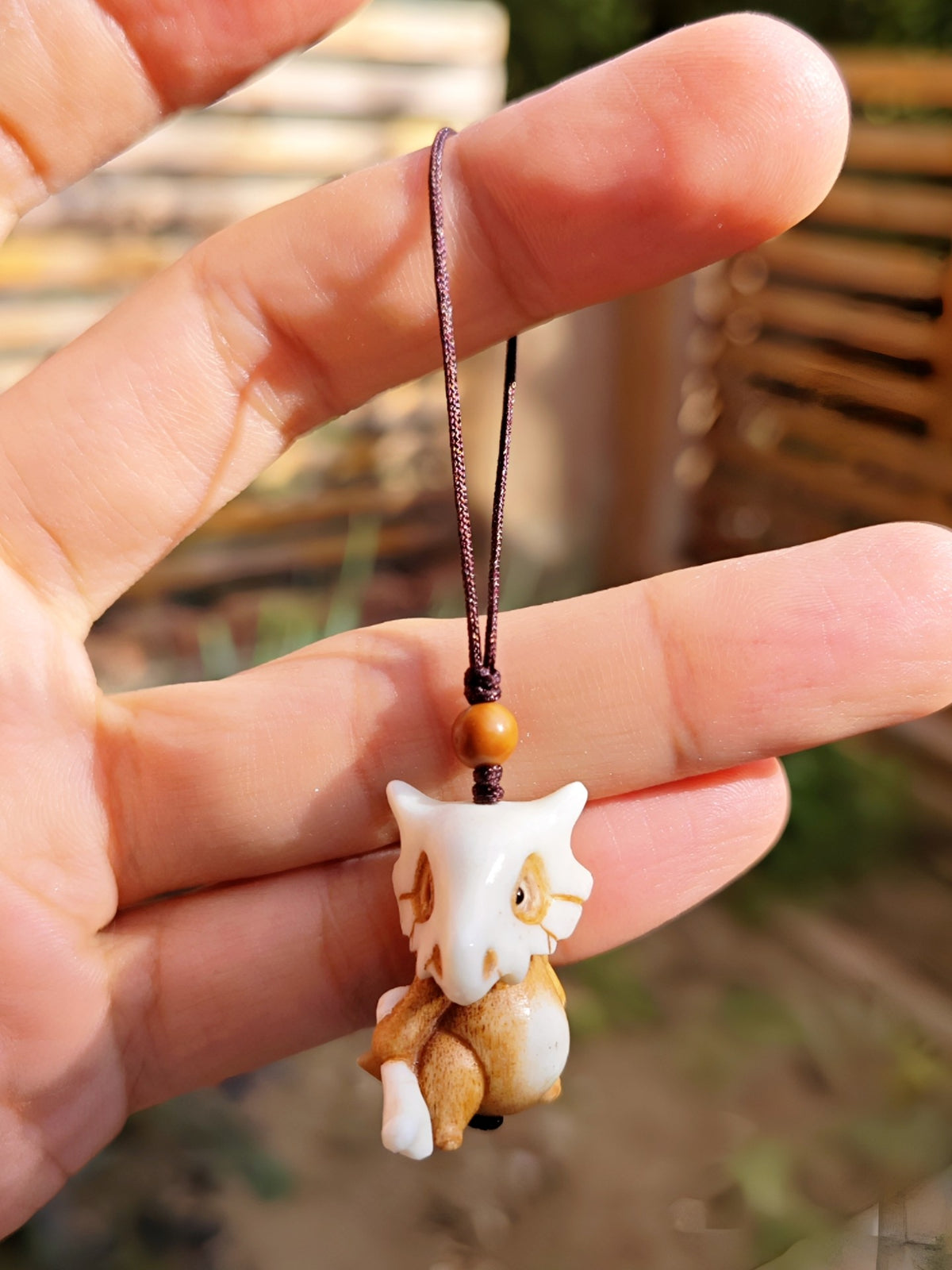 Antler Carved Charm Phone Keychain Pendant