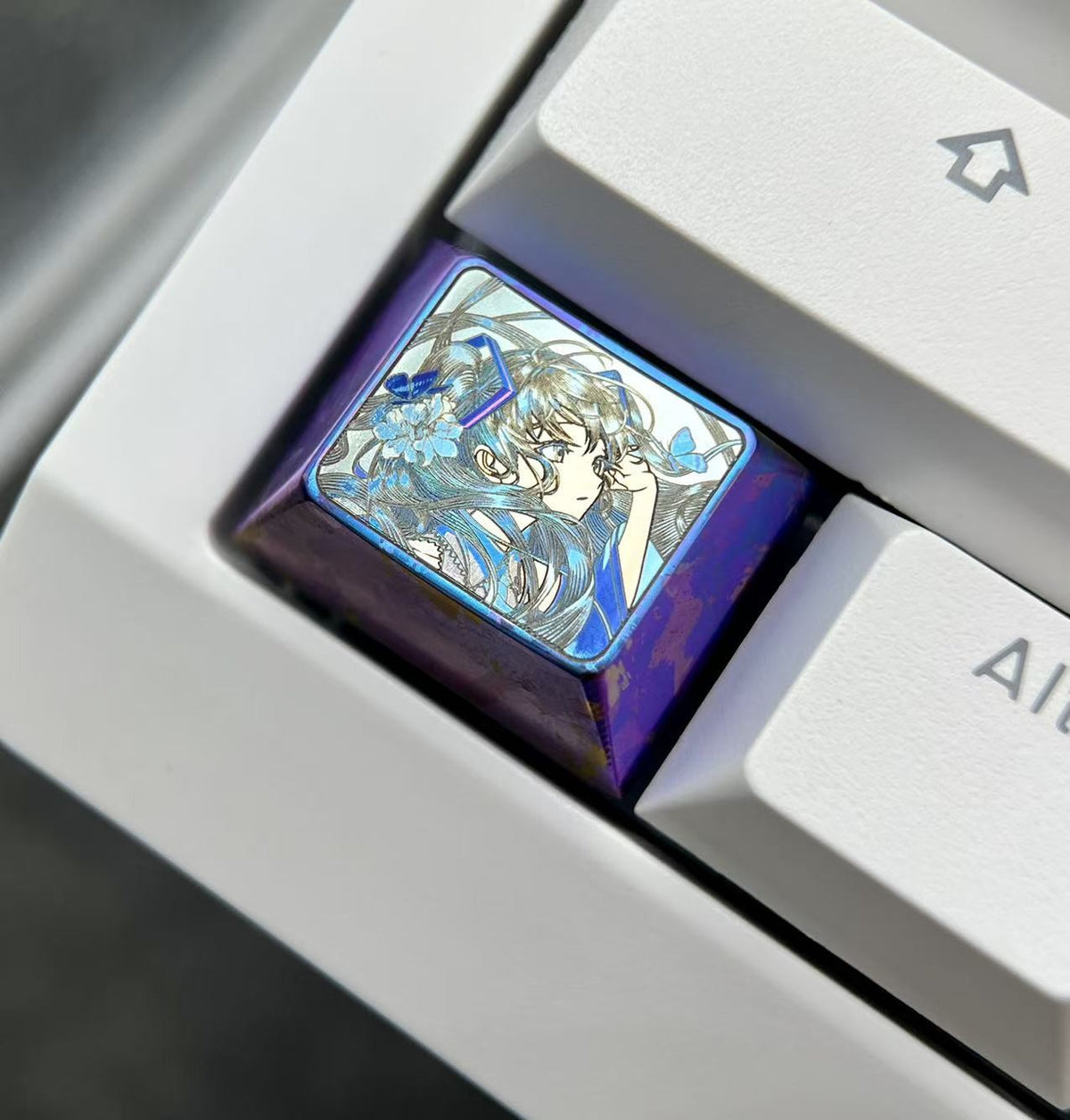 Hatsune Miku 1.25u Titanium Alloy Keycap