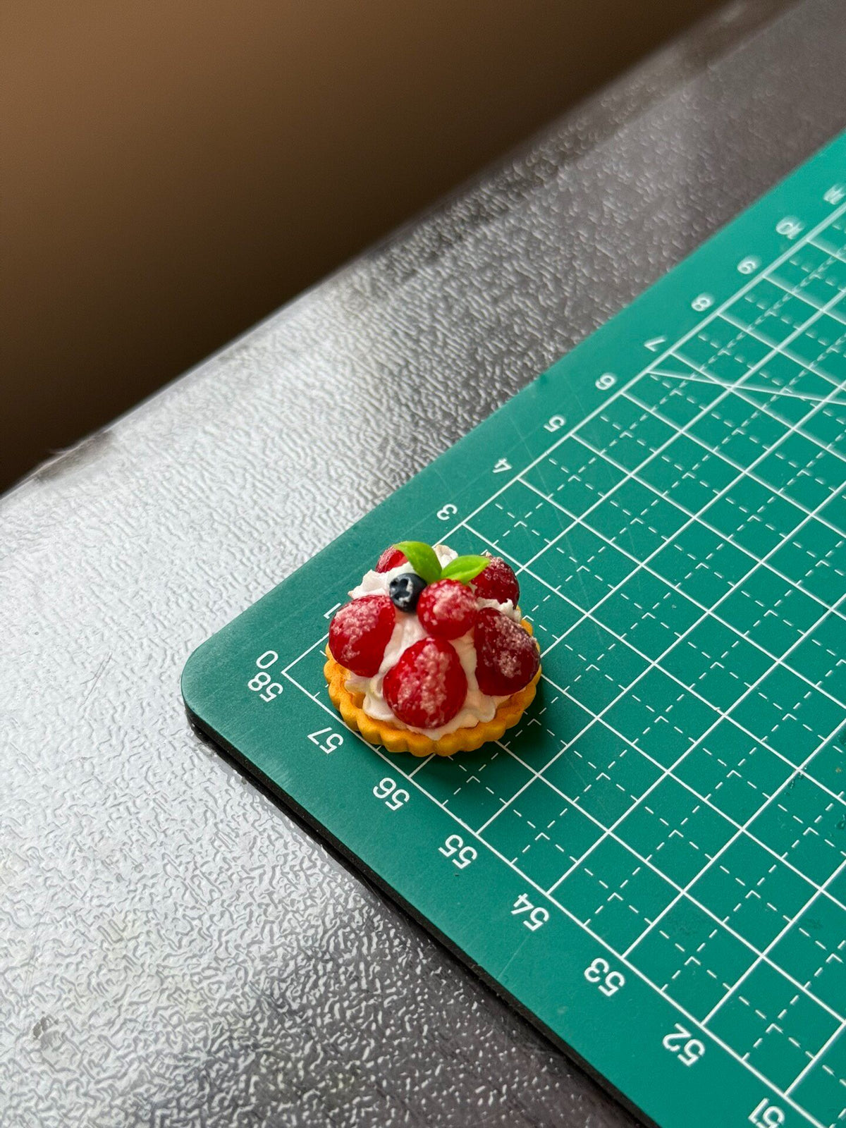 Miniature Fruit Tart Charm 2.5cm