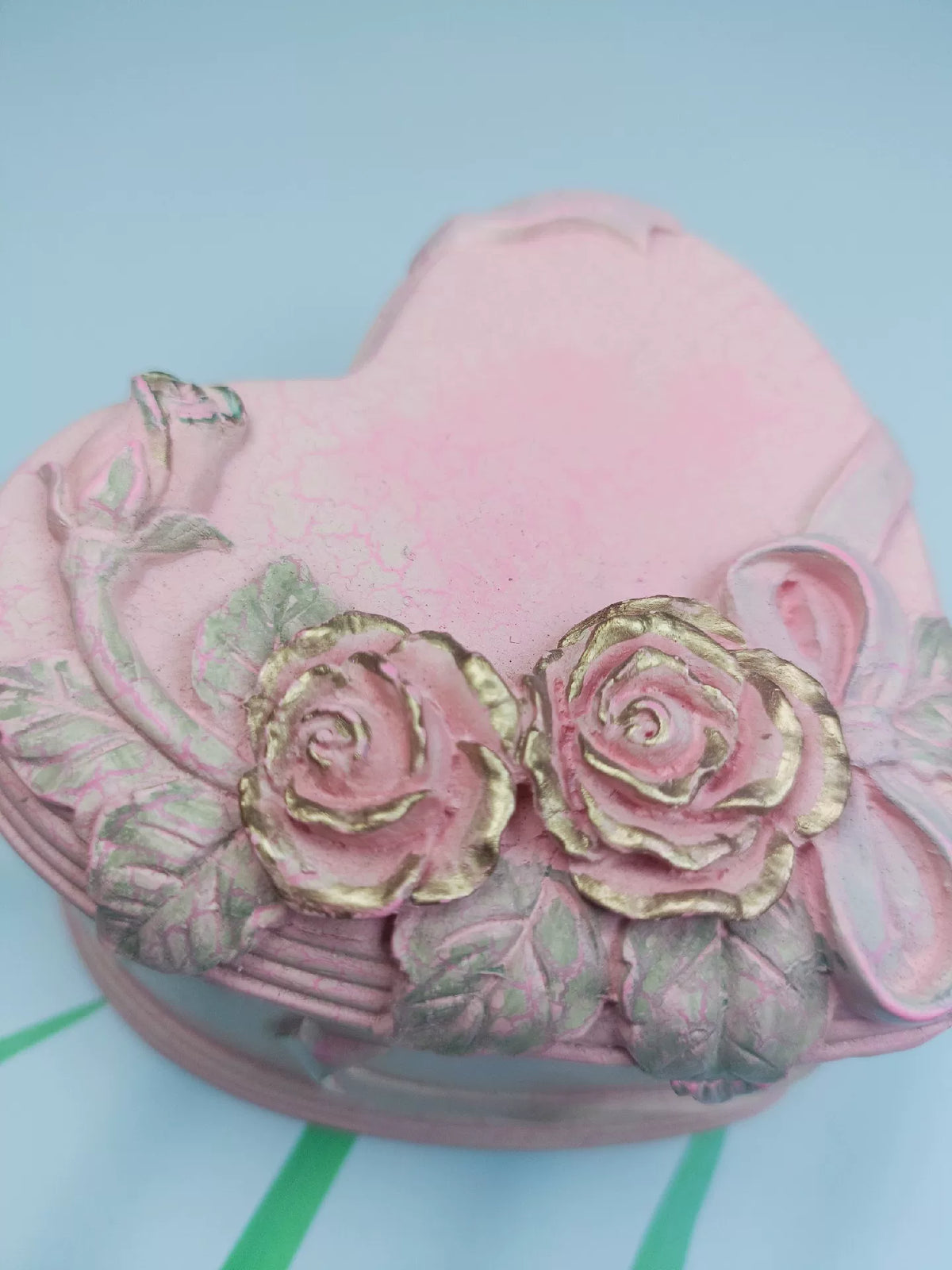 Pastelroze Hart Keepsake Box Vorm