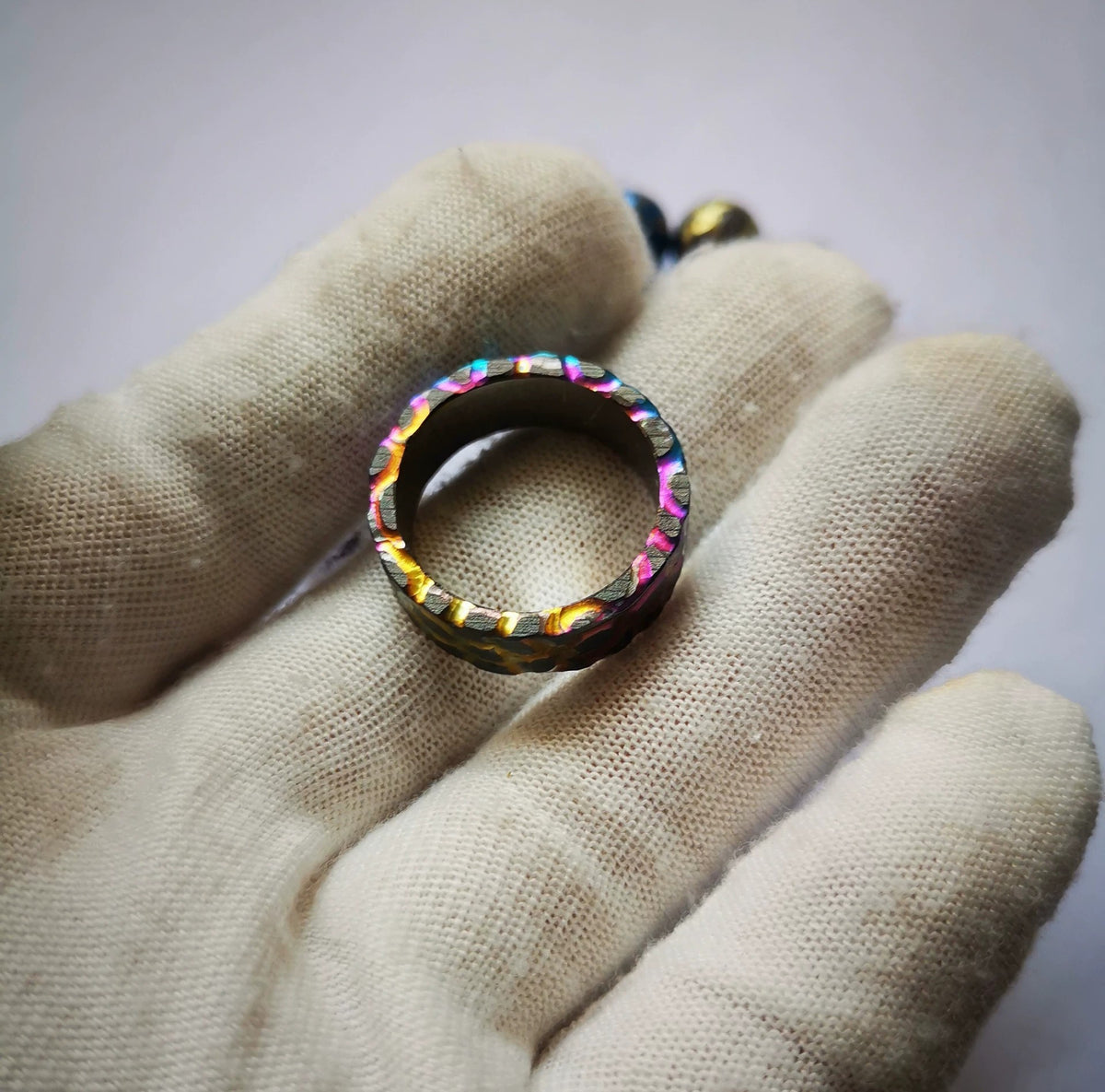 Titanium Gradient Lava Ring 20mm