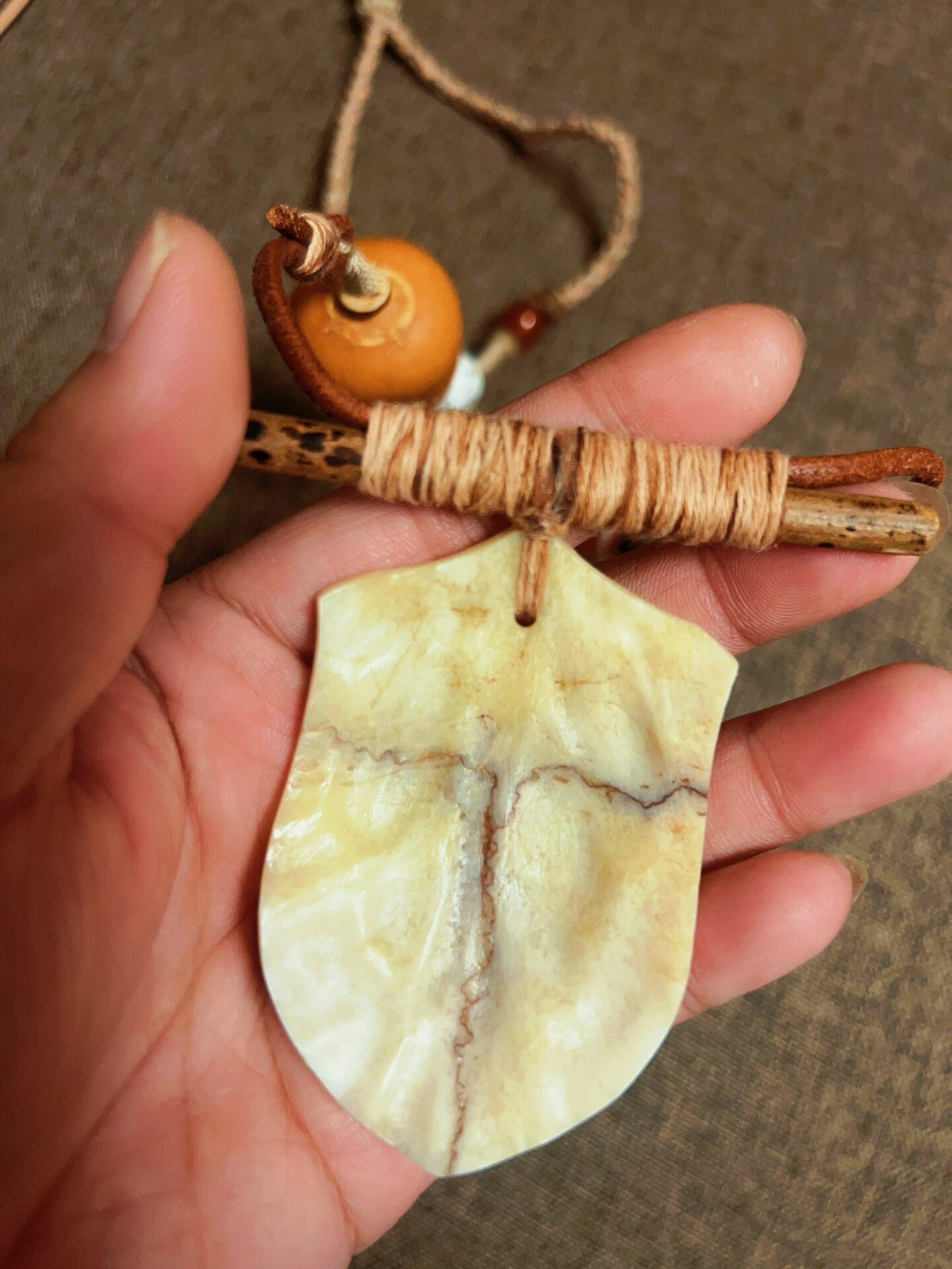 Handwoven Jade Pendant Necklace