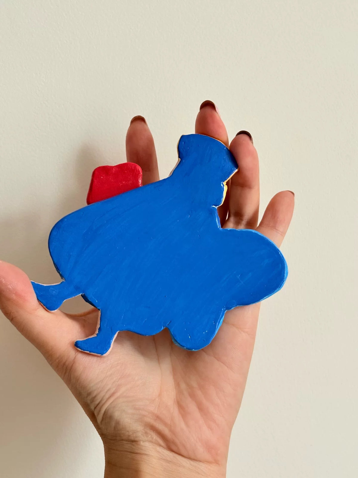 Handmade Clay Character Mirror Charm