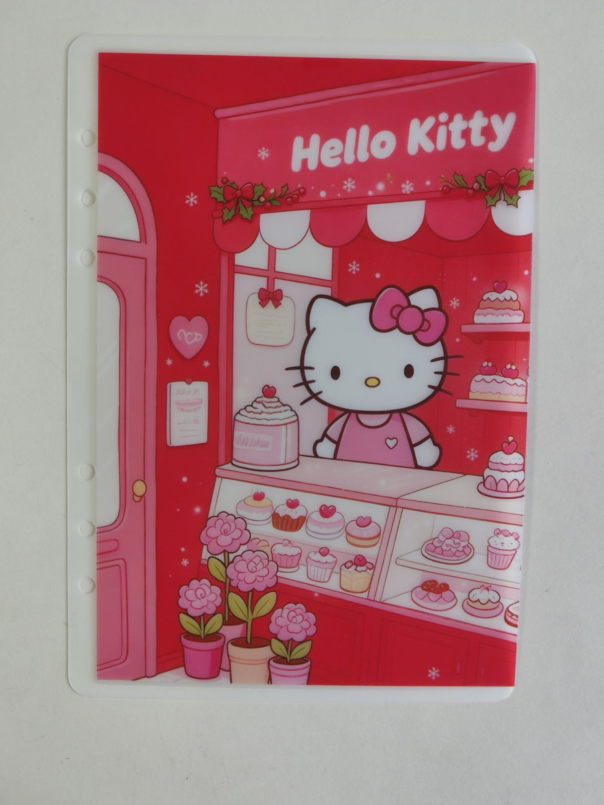 Hello Kitty A5 Ringbuch mit Stoffbezug