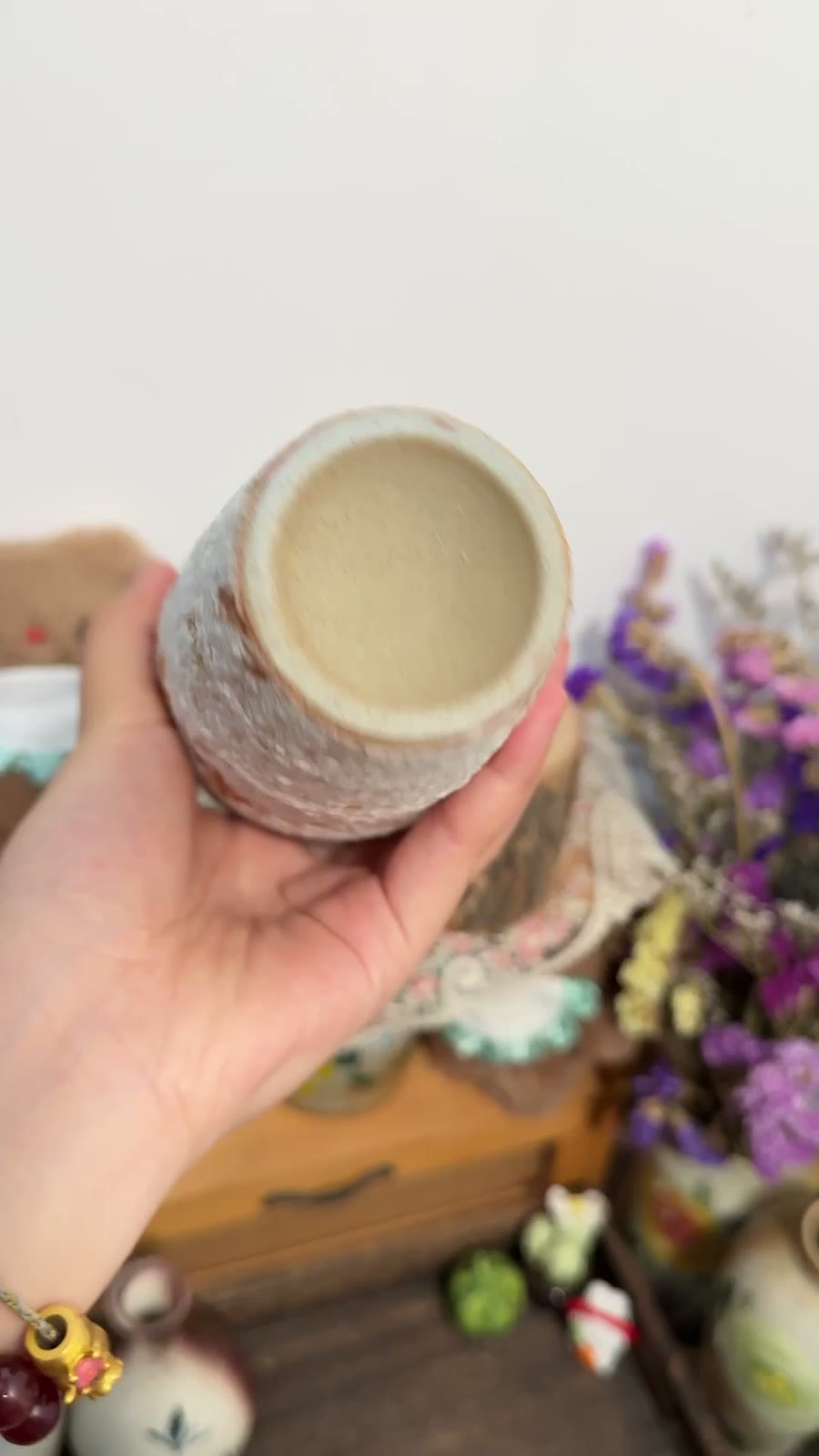 Jingdezhen Handmade Ceramic Twin Handle Vase
