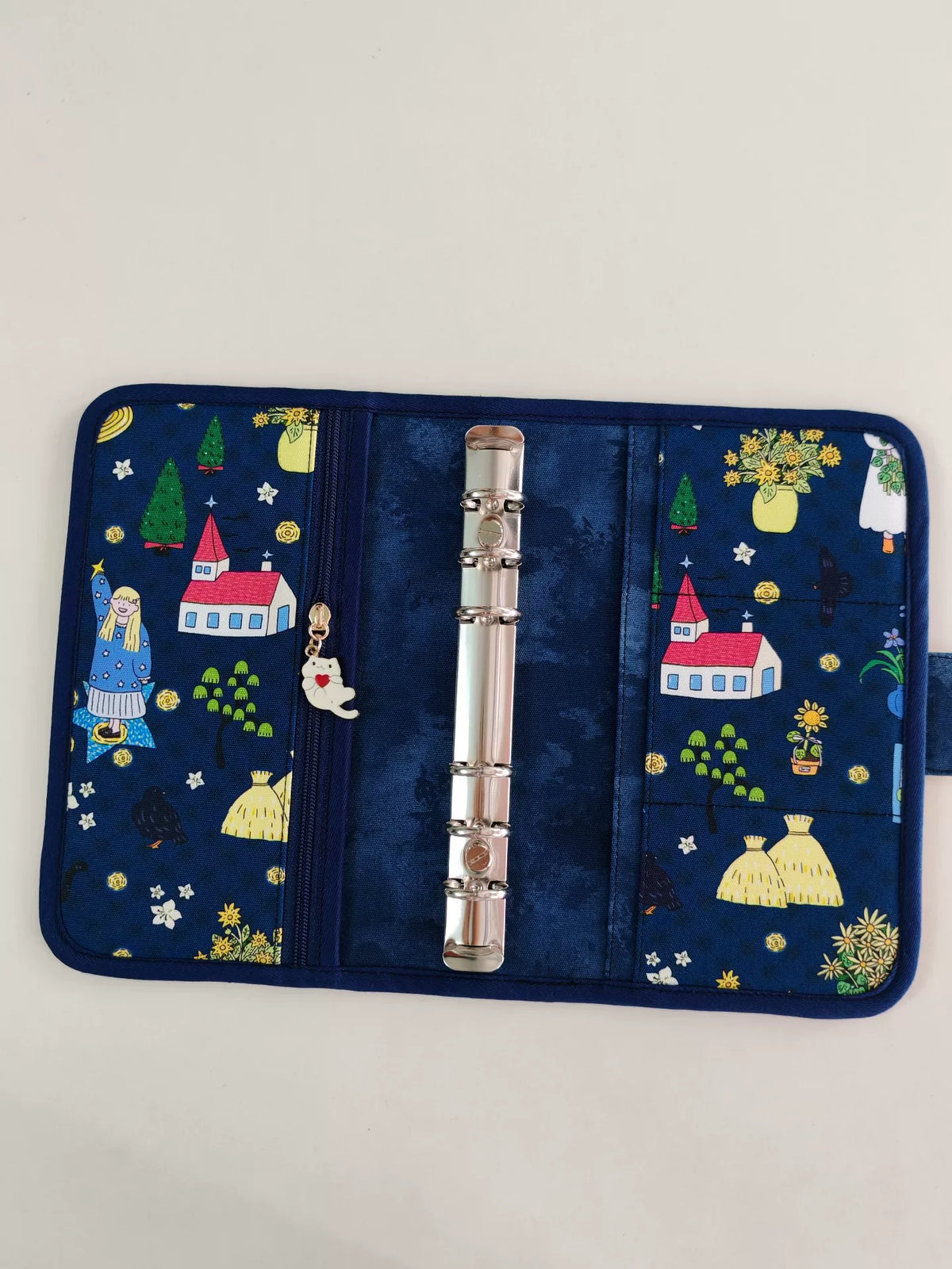 Carnet de notes et d'épargne A6 à feuilles en tissu