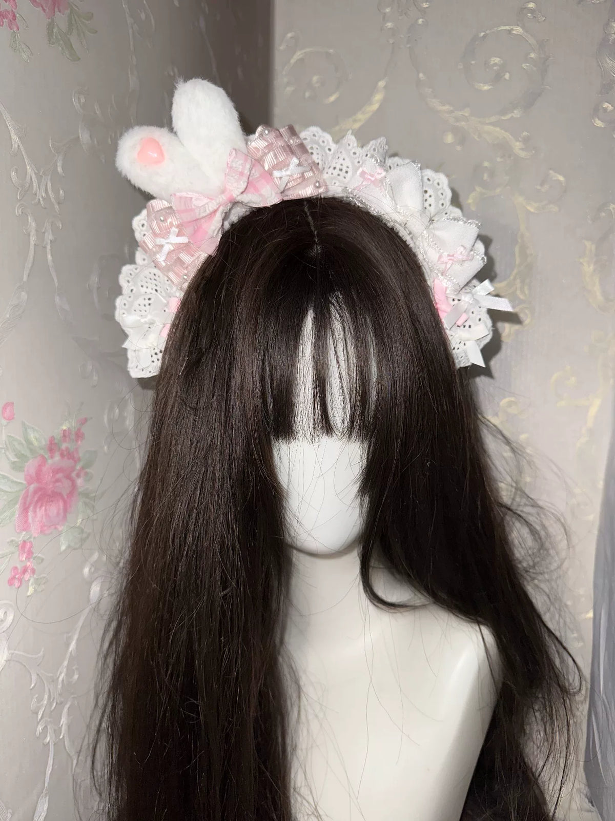 Black Plastic Bunny Decorative Headband